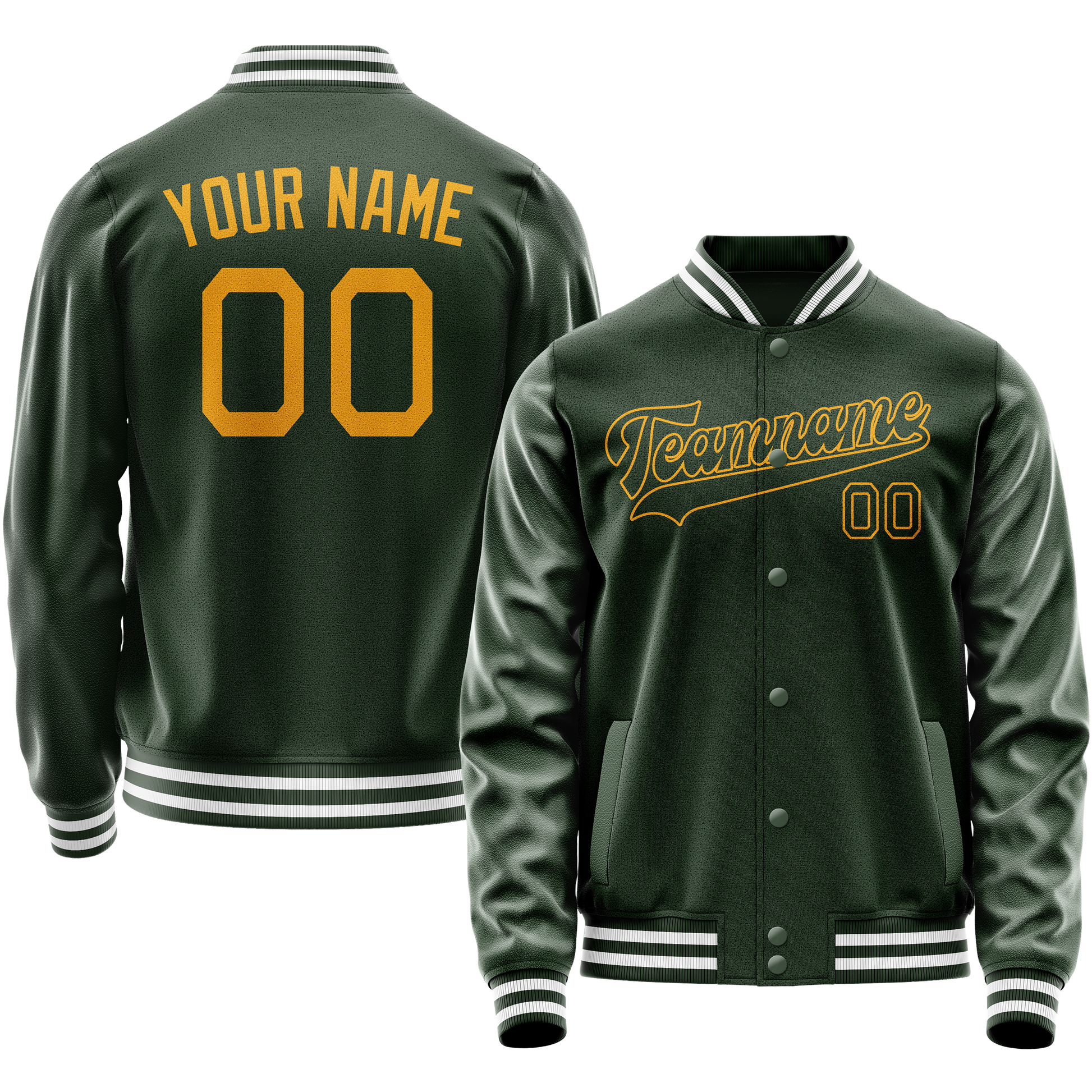 Maßgeschneidertes Grün Gold Jacke JA02240617JG188