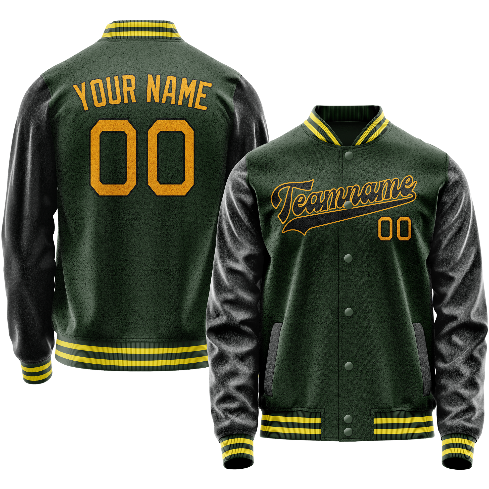 Maßgeschneidertes Grün Gold Jacke JA02240617JG194