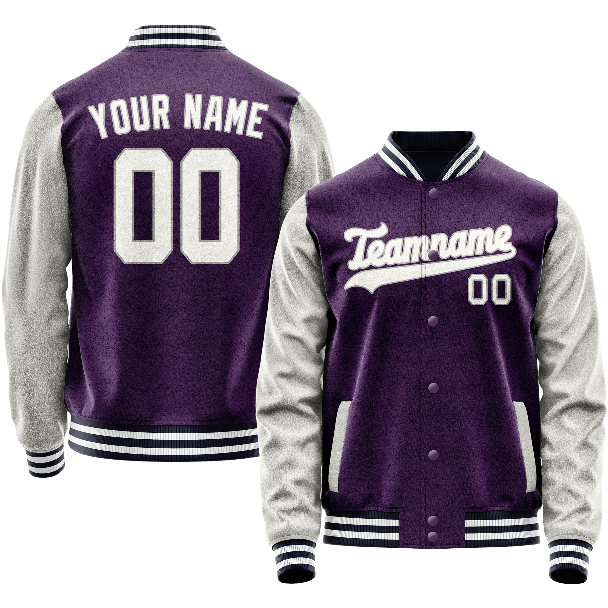 Maßgeschneidertes Lila Grau Jacke JA02240617KZ381