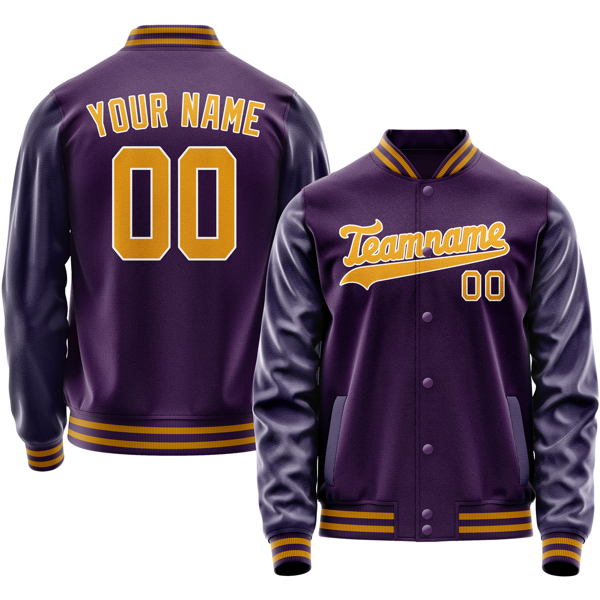 Maßgeschneidertes Lila Gold Jacke JA02240617KZ383