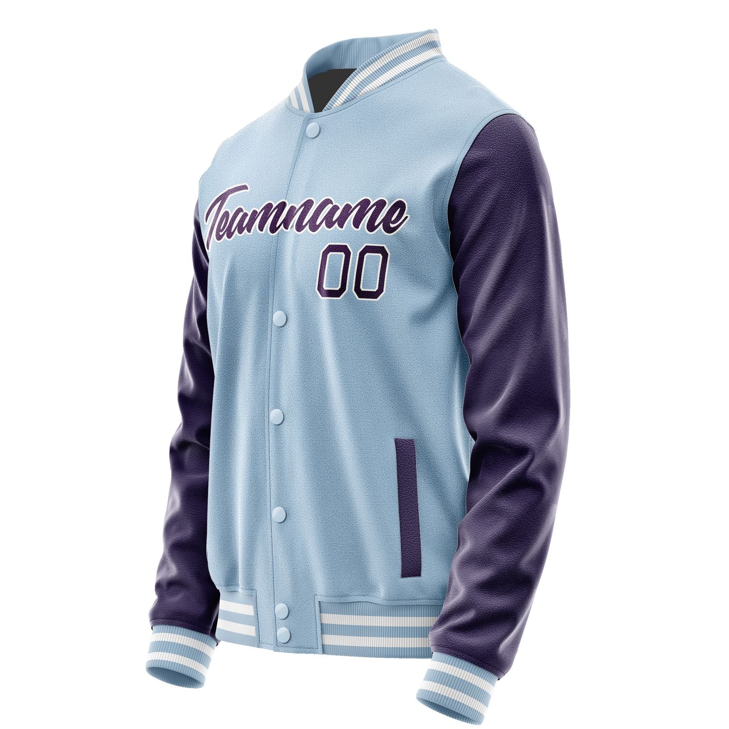 Maßgeschneidertes Hellblau Lila Jacke JA0808070818B21807
