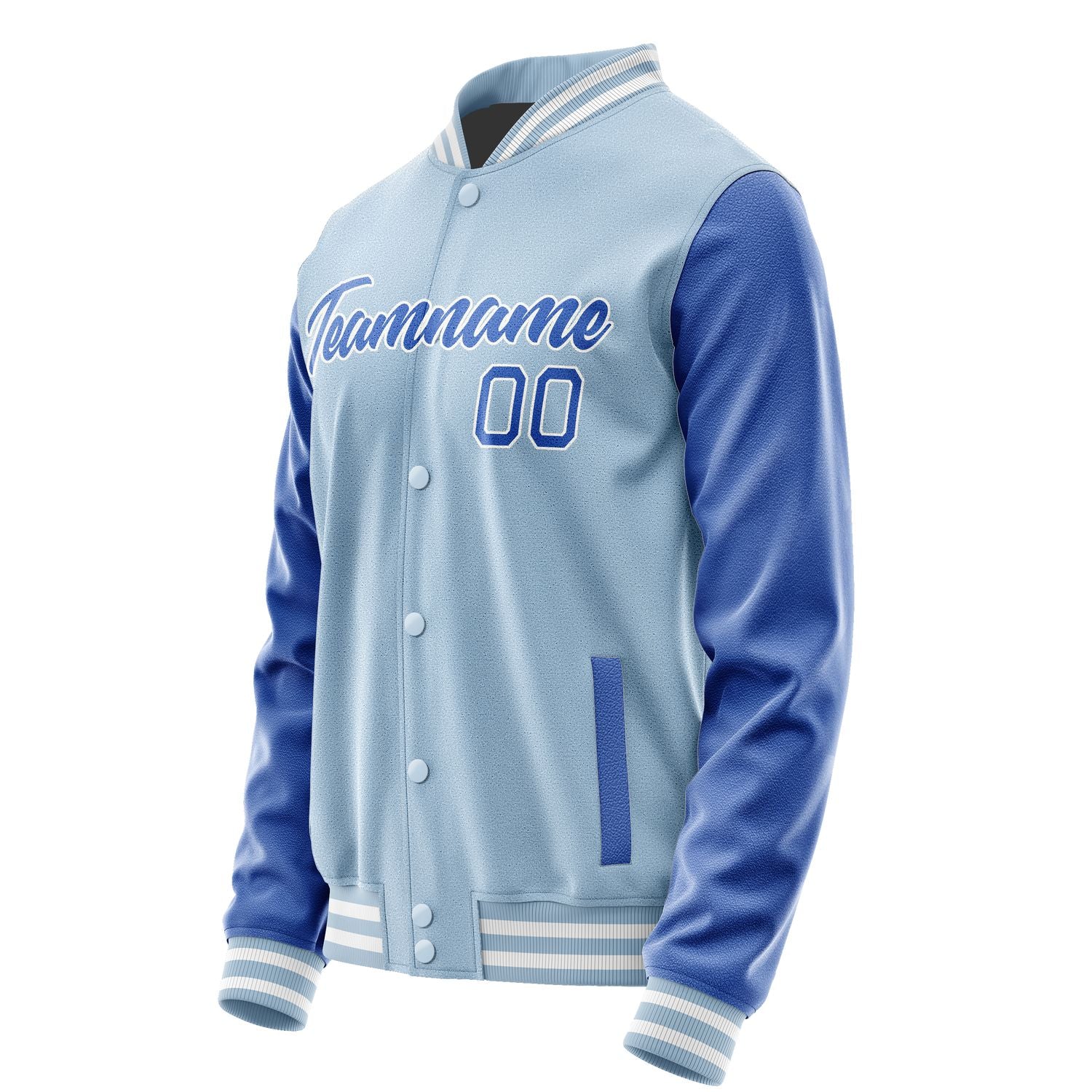 Maßgeschneidertes Hellblau Himmelblau Jacke JA0808090818B21809