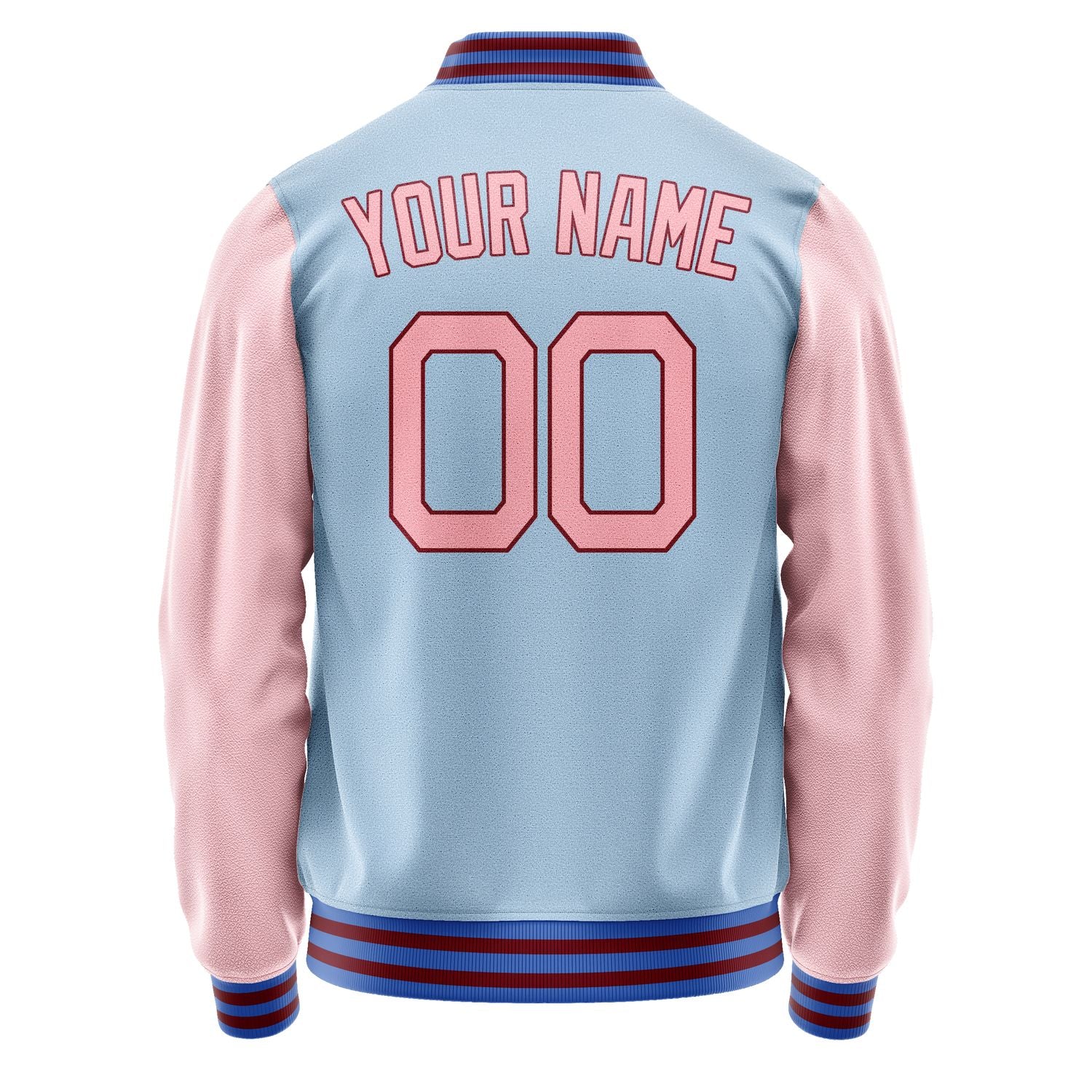 Maßgeschneidertes Hellblau Rosa Jacke JA0808210915B21521