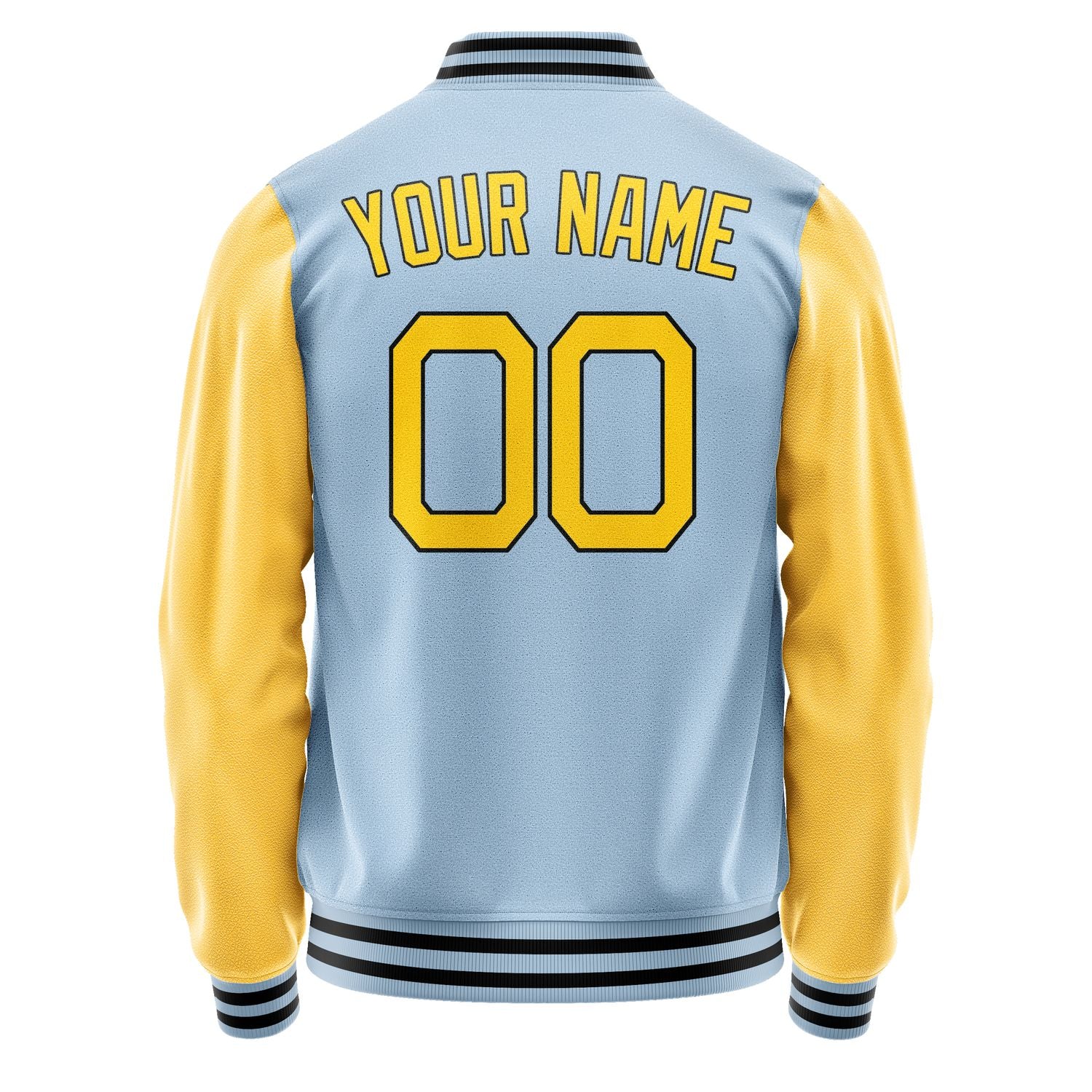 Maßgeschneidertes Hellblau Gold Jacke JA0808300817B21730