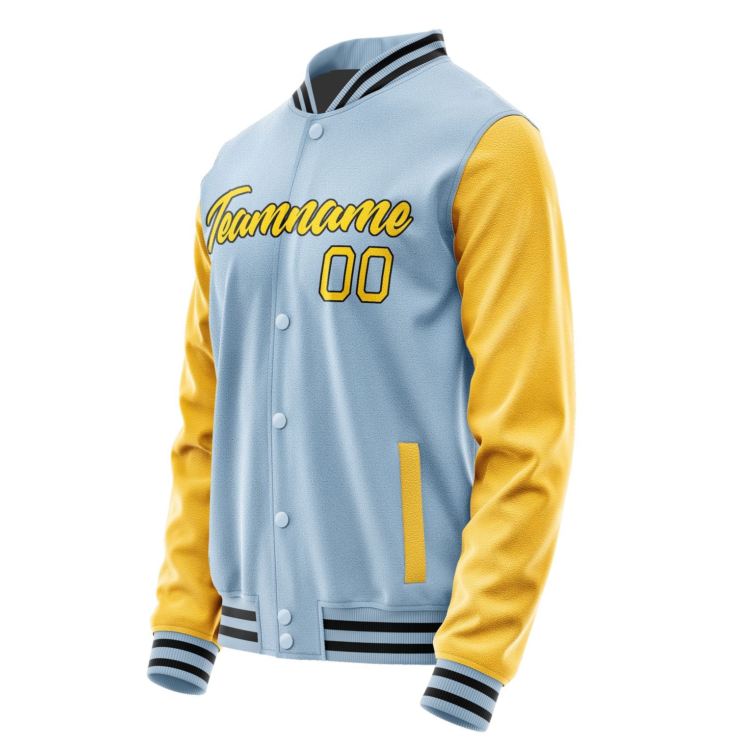 Maßgeschneidertes Hellblau Gold Jacke JA0808300817B21730