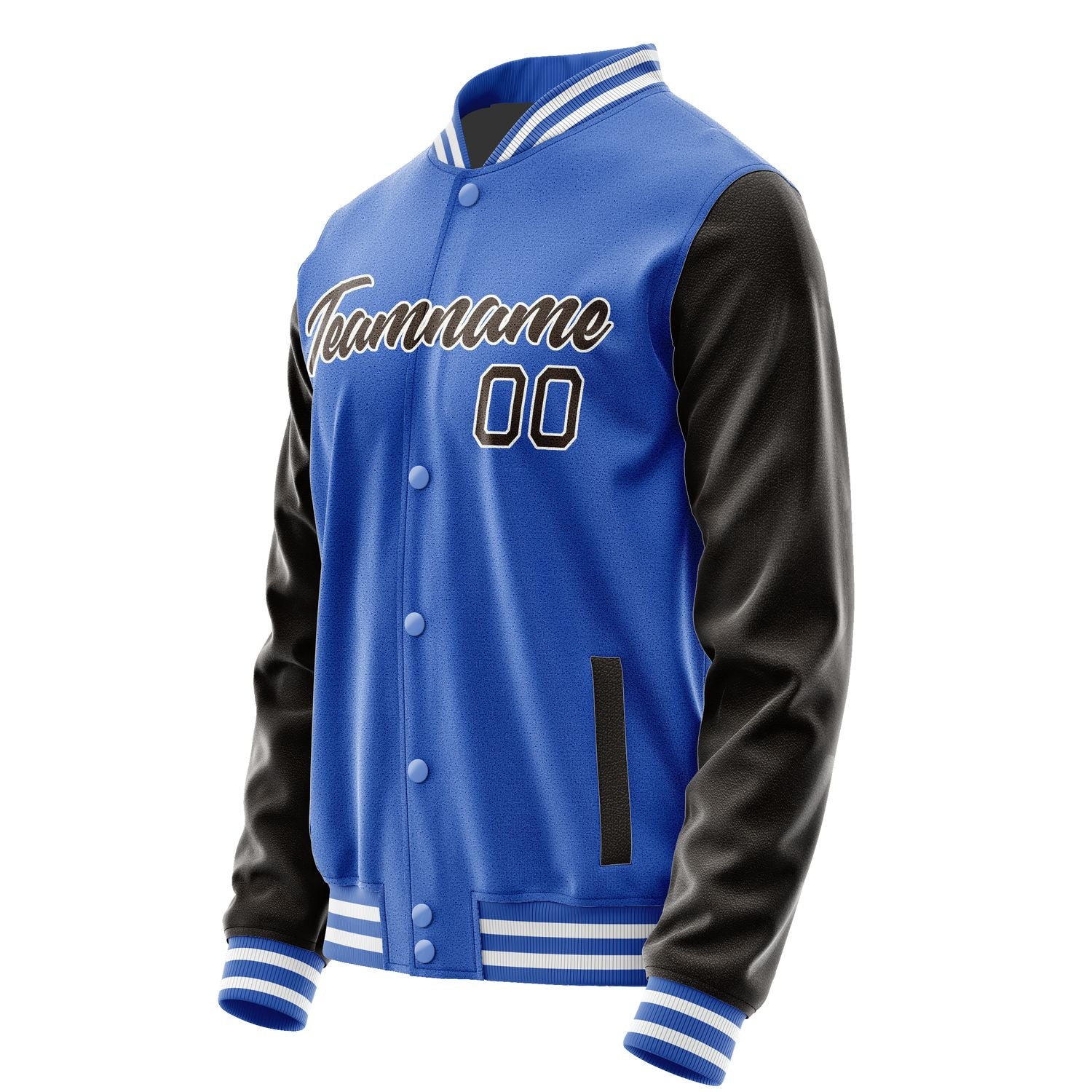 Maßgeschneidertes Himmelblau Braun Jacke JA0909010918B21801