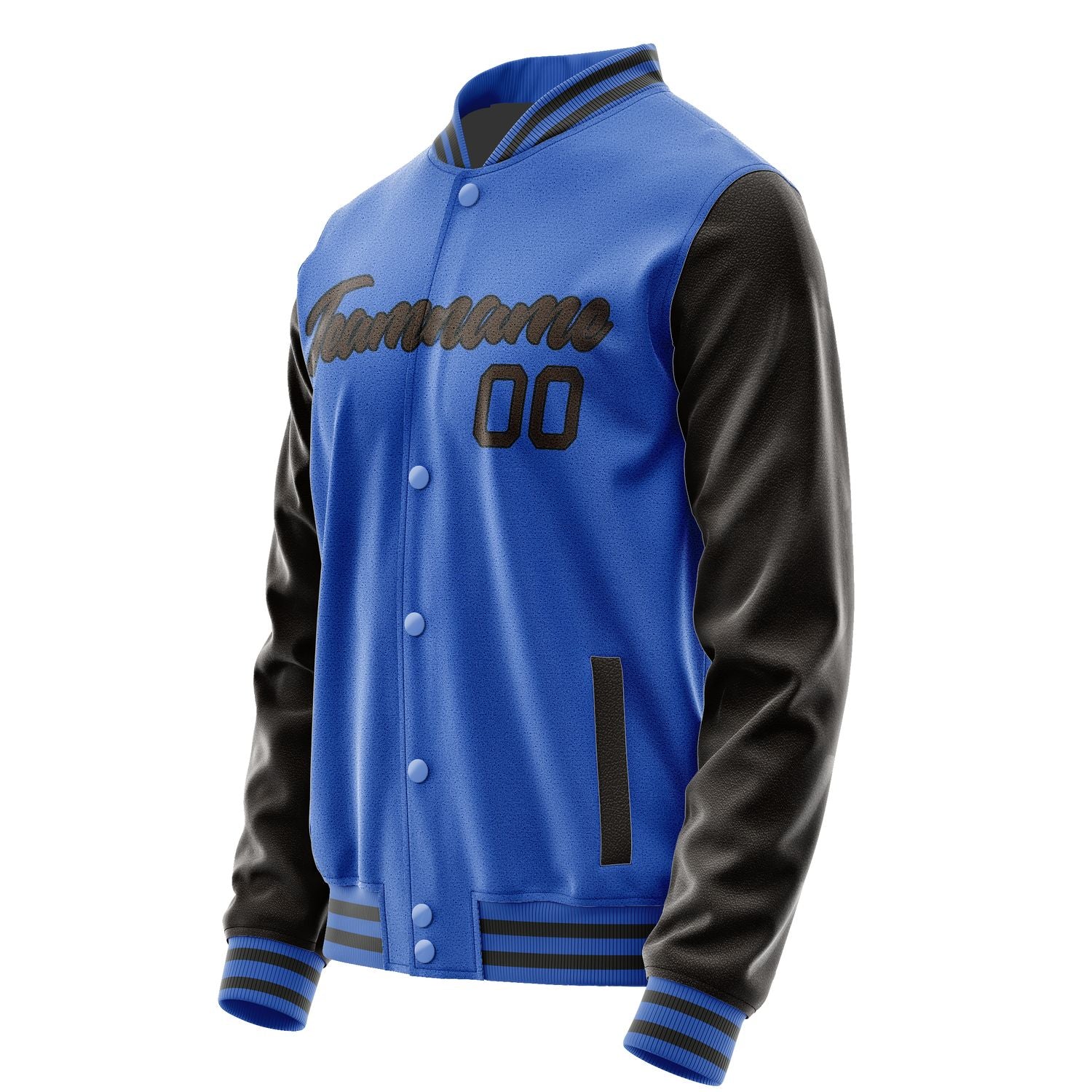 Maßgeschneidertes Himmelblau Braun Jacke JA0909010920B21701