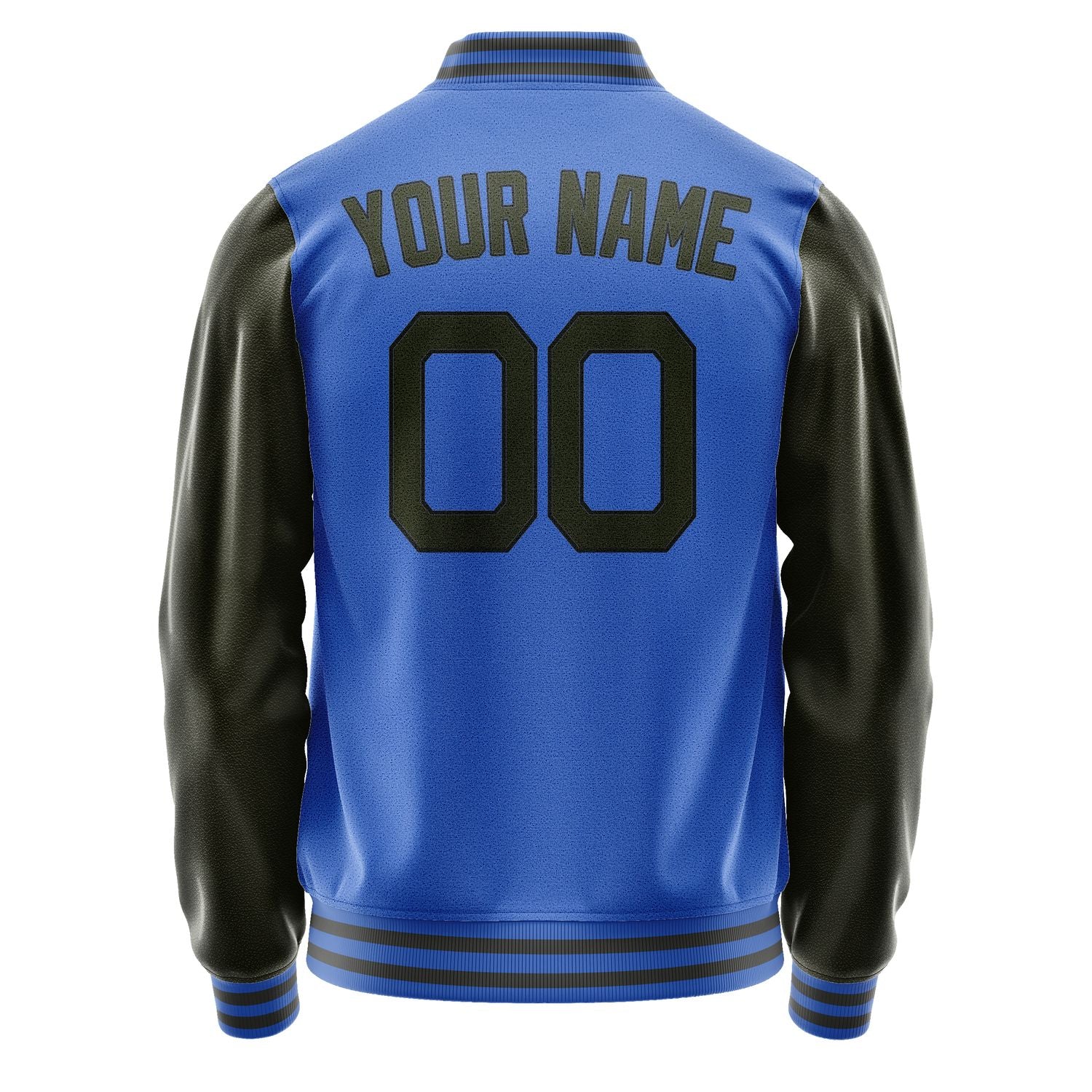 Maßgeschneidertes Himmelblau Dunkles Oliv Jacke JA0909020920B21702
