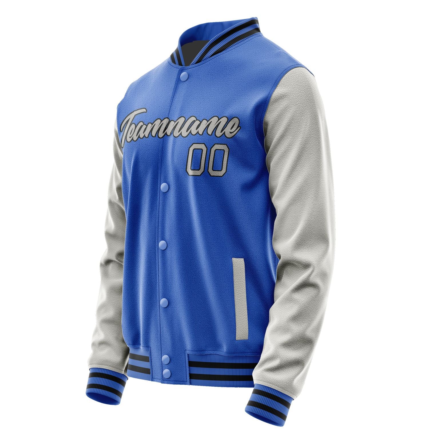 Maßgeschneidertes Himmelblau Grau Jacke JA0909040917B21704