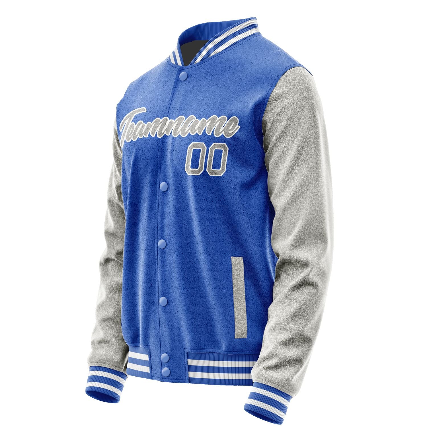 Maßgeschneidertes Himmelblau Grau Jacke JA0909040918B21804