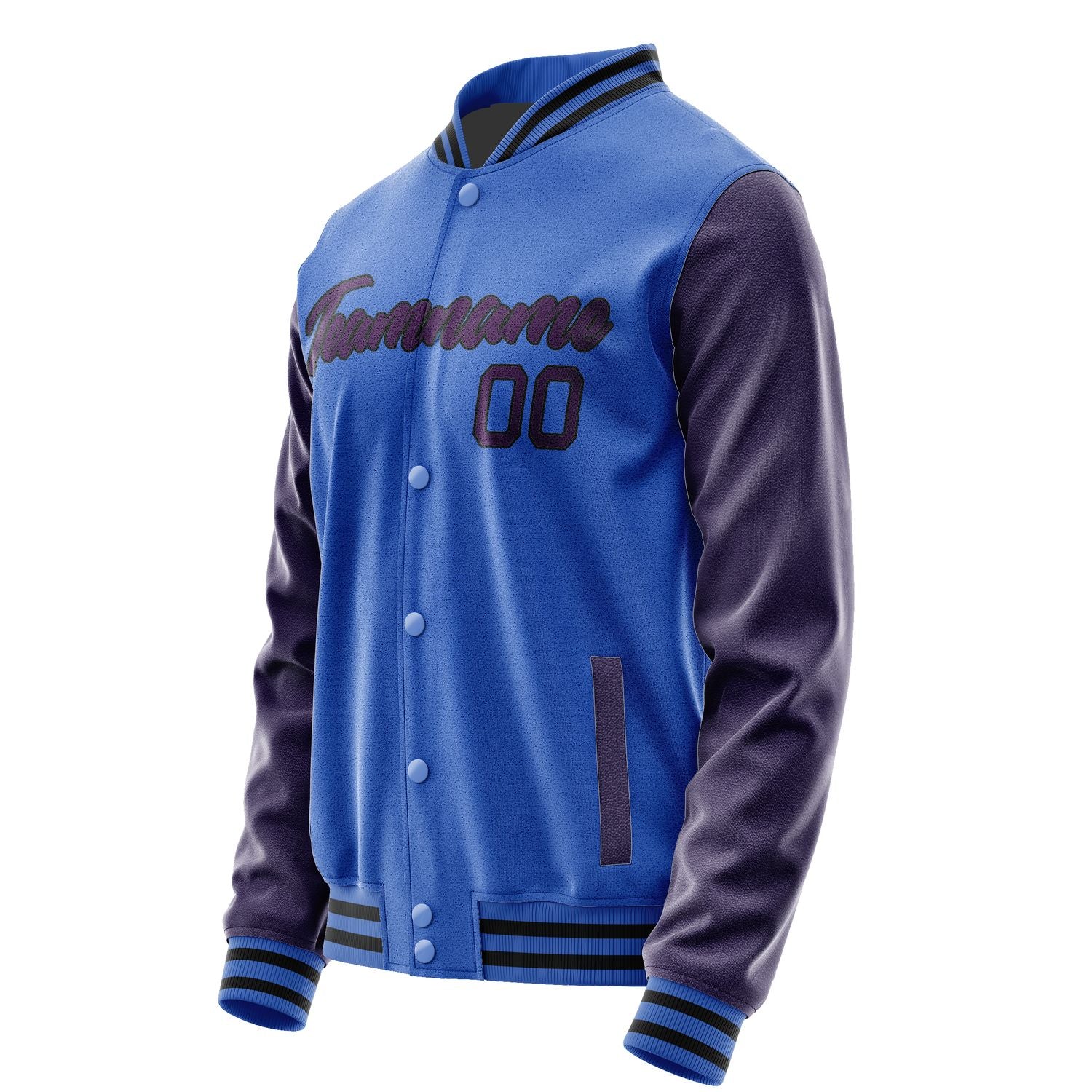 Maßgeschneidertes Himmelblau Lila Jacke JA0909070917B21707