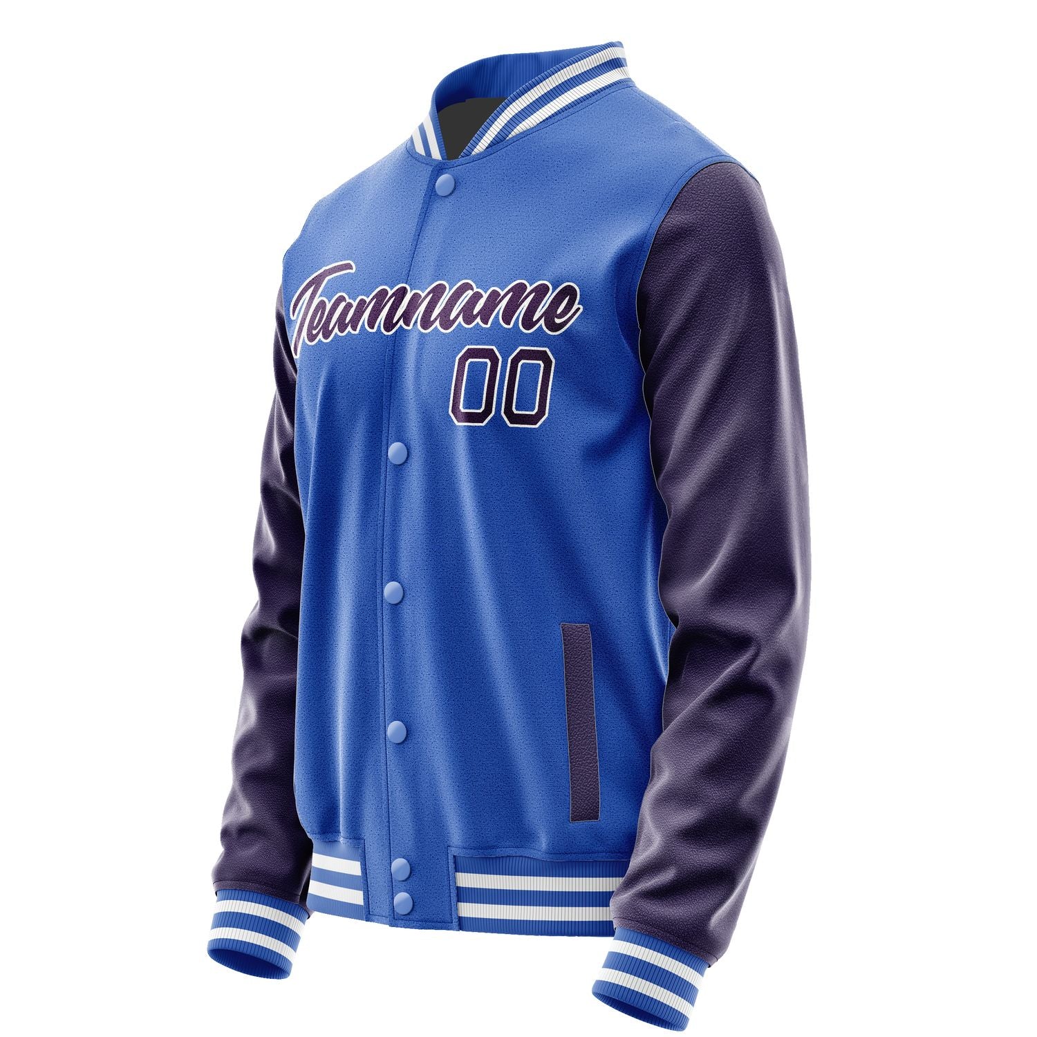Maßgeschneidertes Himmelblau Lila Jacke JA0909070918B21807