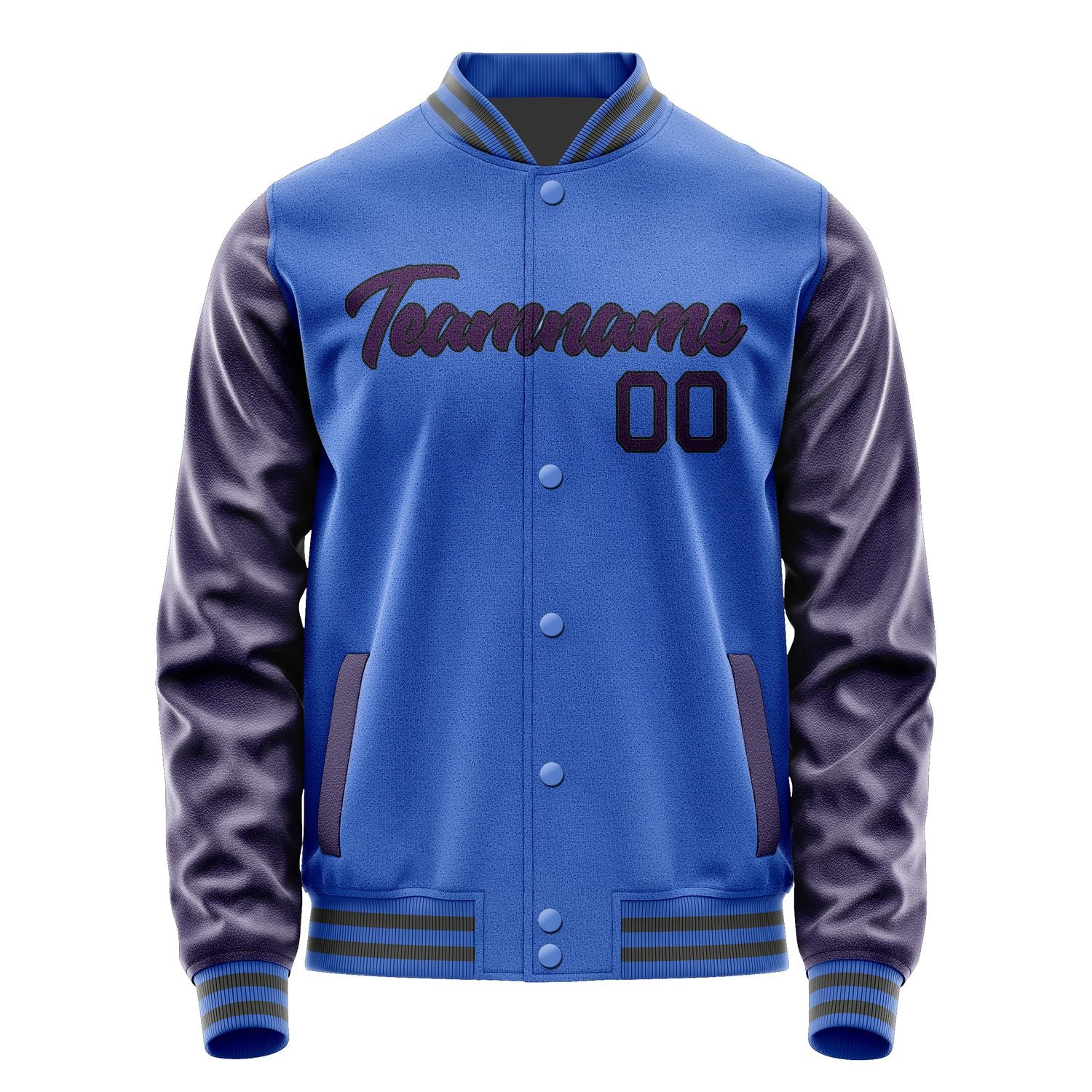 Maßgeschneidertes Himmelblau Lila Jacke JA0909070920B21707