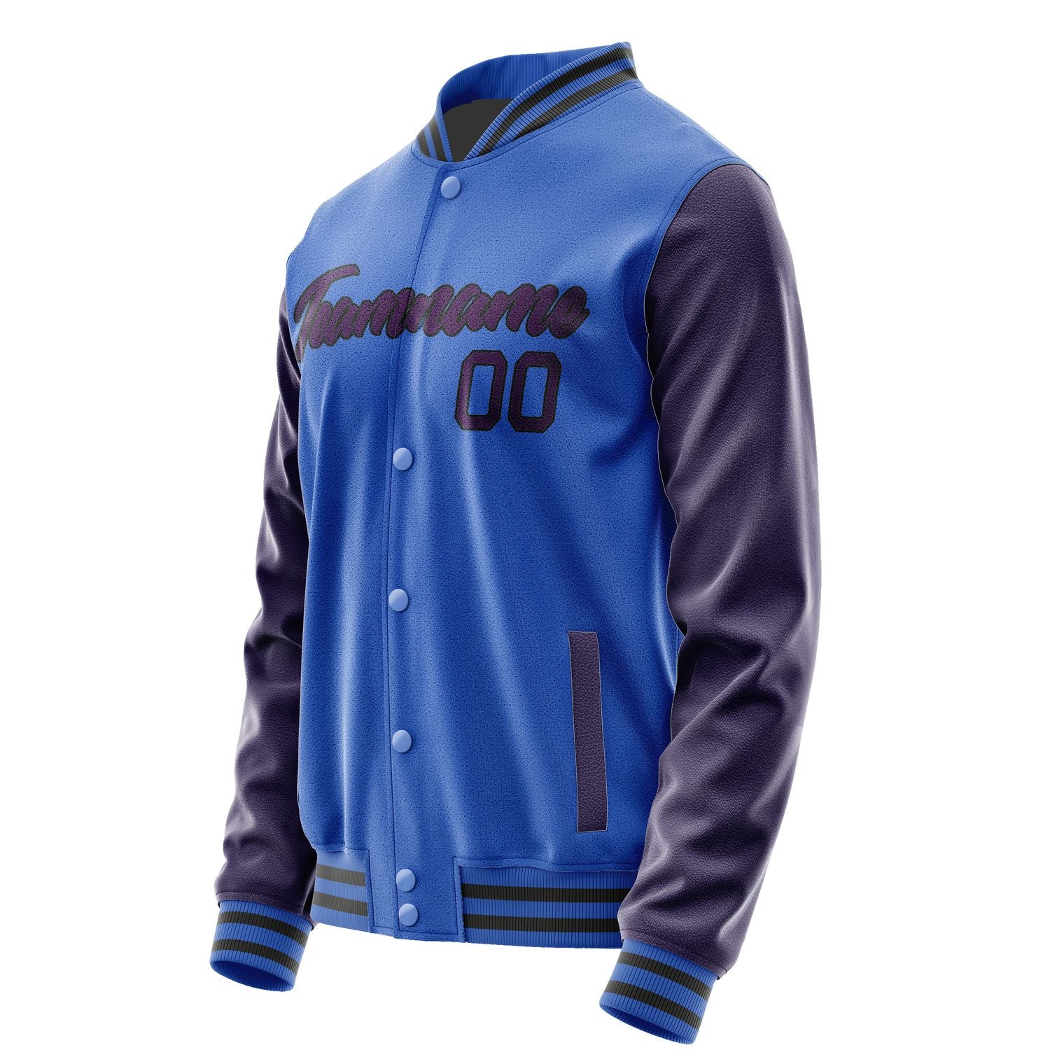 Maßgeschneidertes Himmelblau Lila Jacke JA0909070920B21707