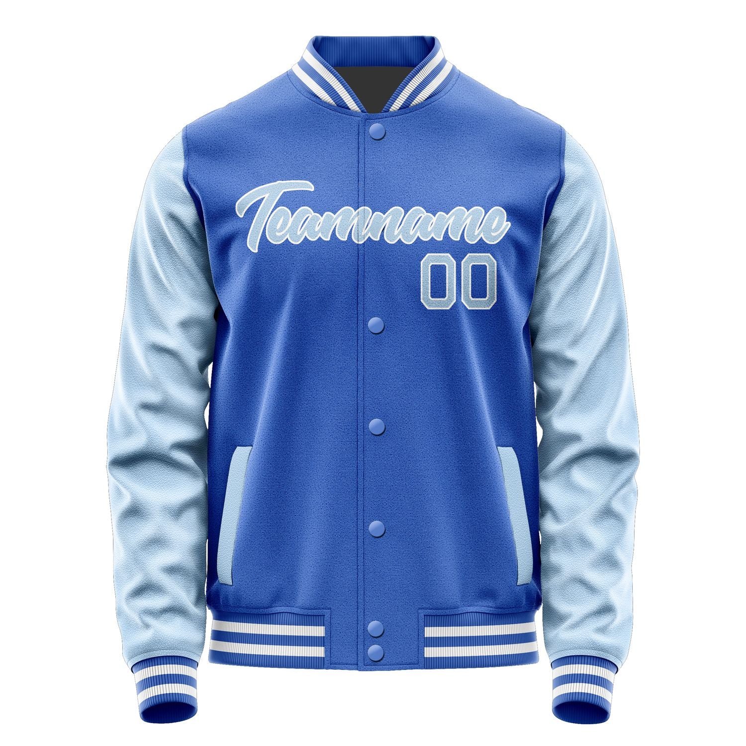 Maßgeschneidertes Himmelblau Hellblau Jacke JA0909080918B21808