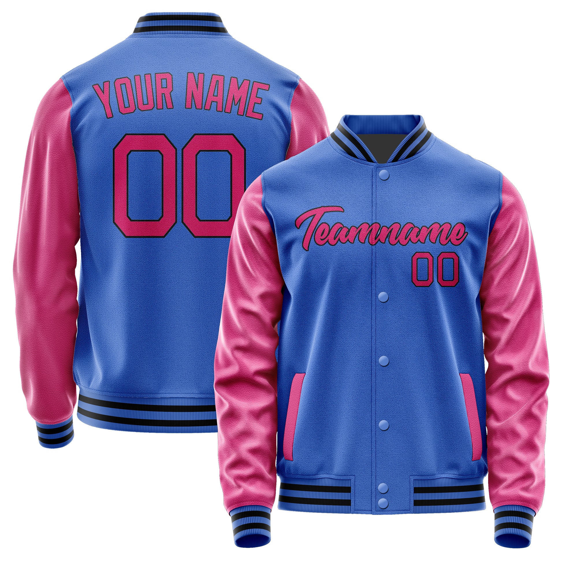 Maßgeschneidertes Himmelblau Rosarot Jacke JA0909130917B21713