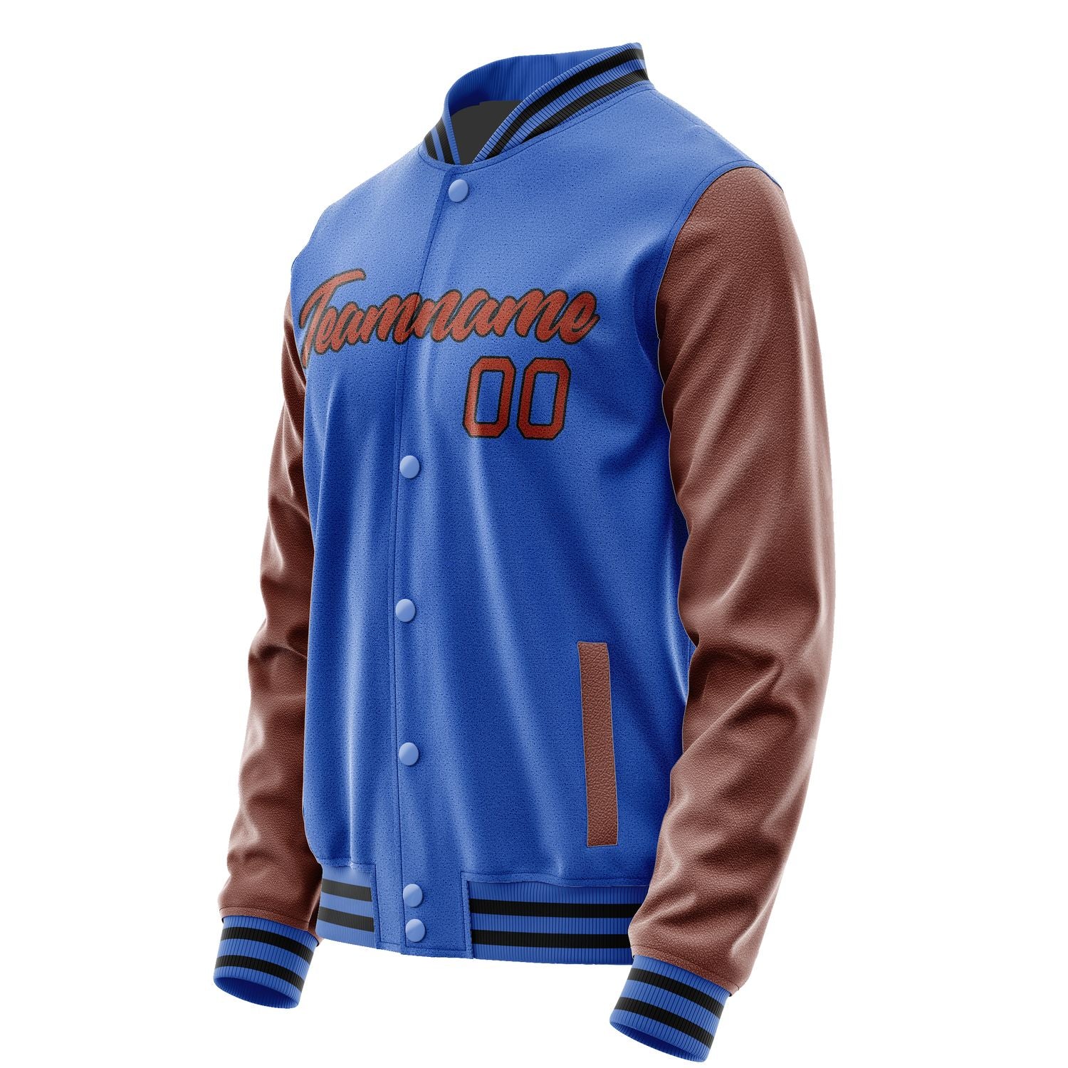 Maßgeschneidertes Himmelblau Karmesinrot Jacke JA0909150920B21715