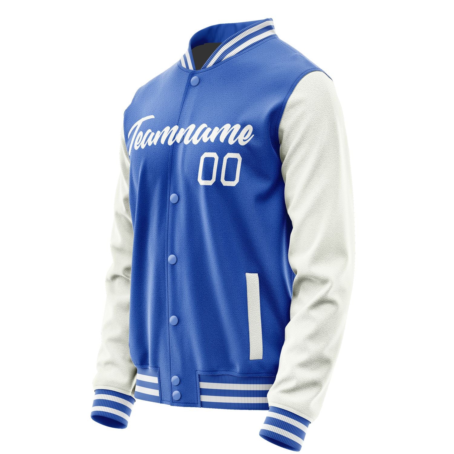 Maßgeschneidertes Himmelblau Weiß Jacke JA0909180917B21718