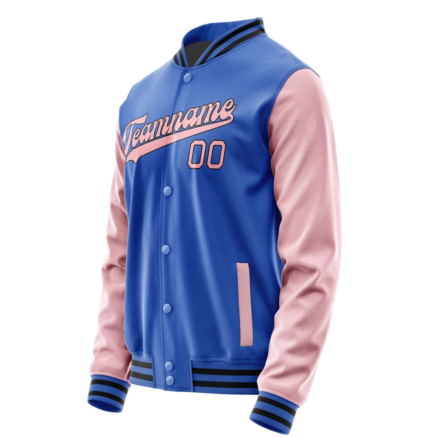 Maßgeschneidertes Himmelblau Rosa Jacke JA0909210917B31721