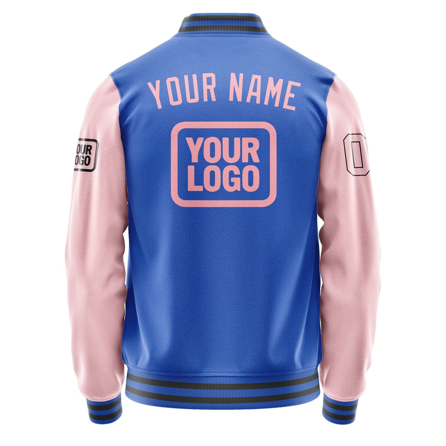 Maßgeschneidertes Himmelblau Rosa Jacke JA090921092017212117