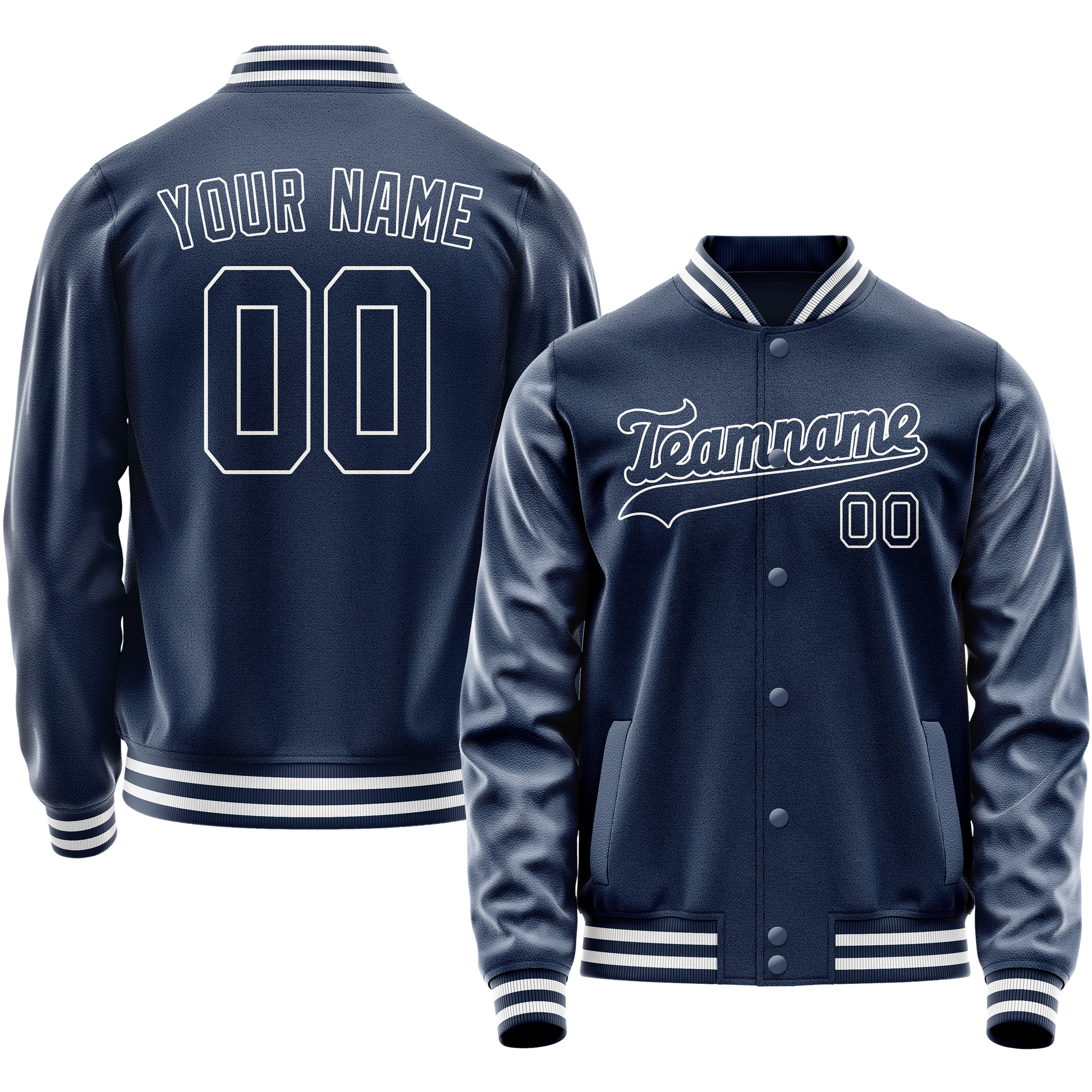Maßgeschneidertes Königsblau Weiß Jacke JA02240617XF537