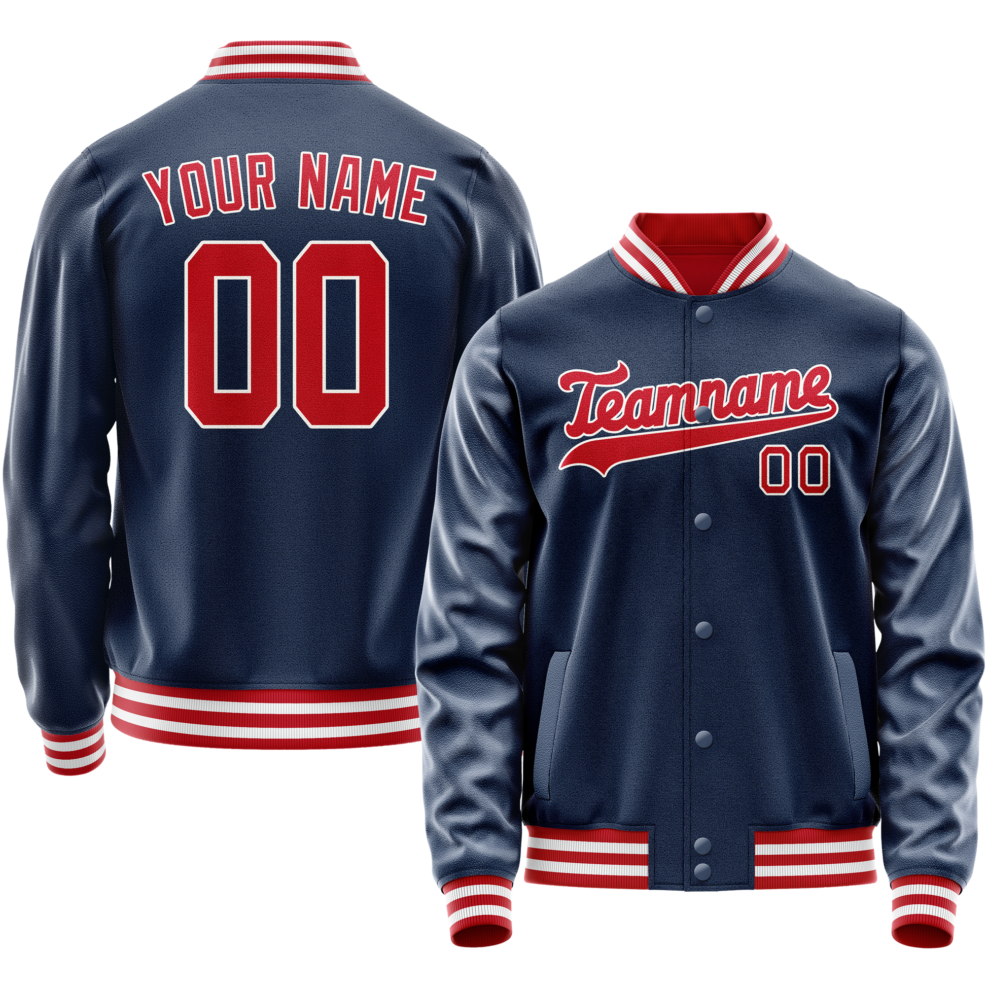 Maßgeschneidertes Königsblau Karmesinrot Jacke JA02240617XF555