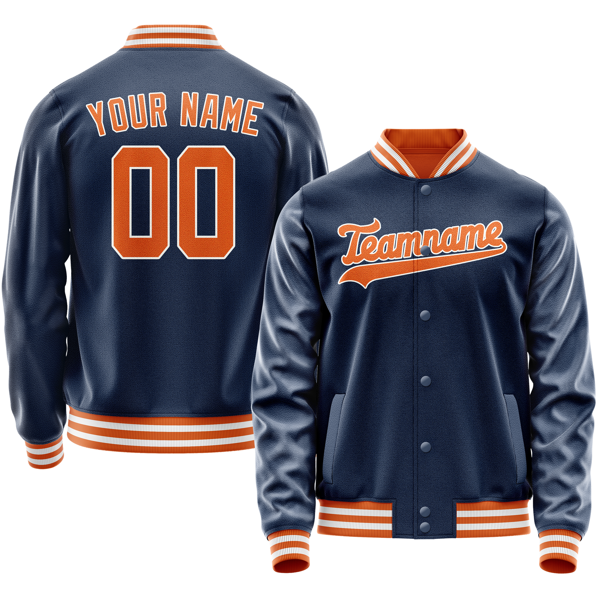 Maßgeschneidertes Königsblau Orange Jacke JA02240617XF540