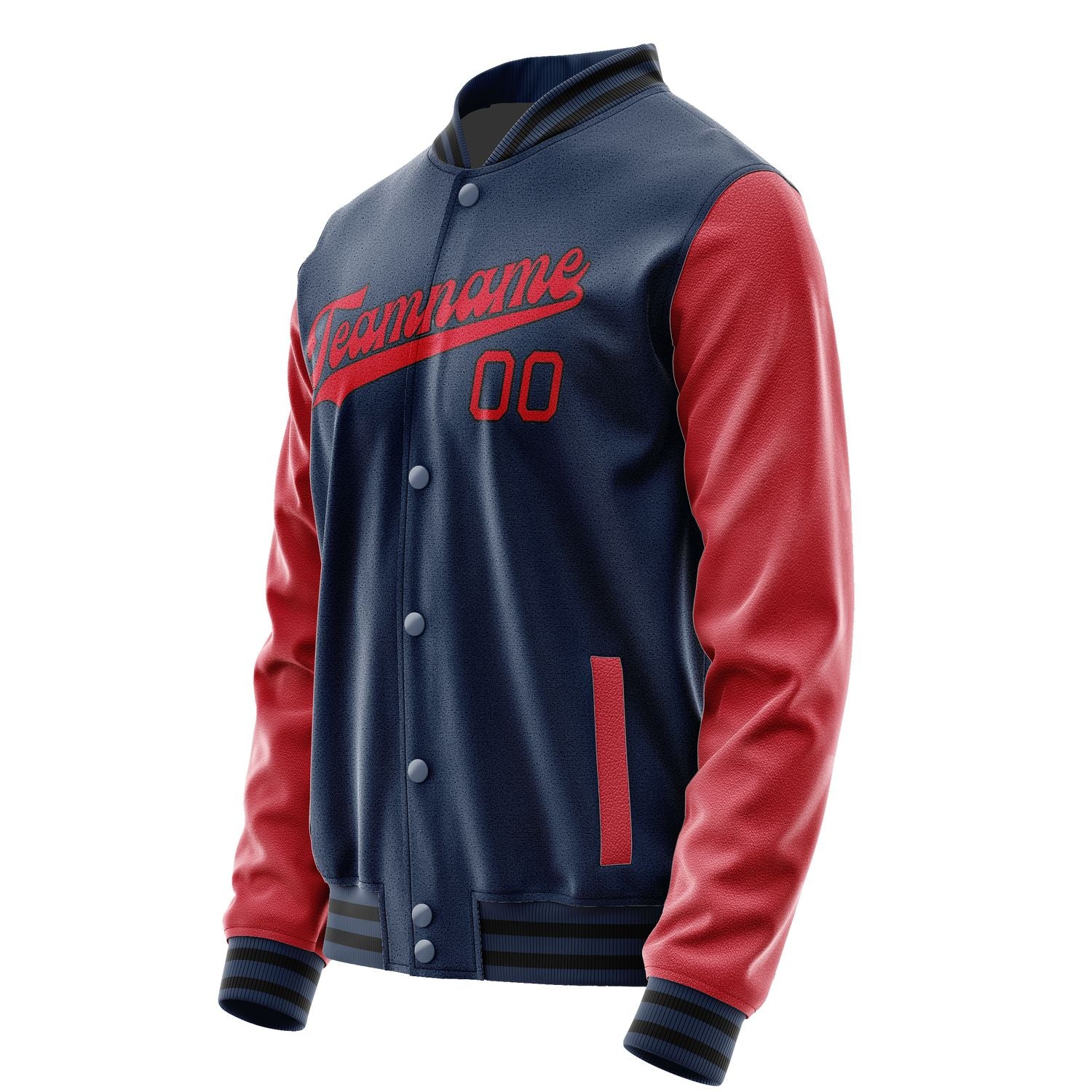 Maßgeschneidertes Marineblau Rot Jacke JA1010141017B31714