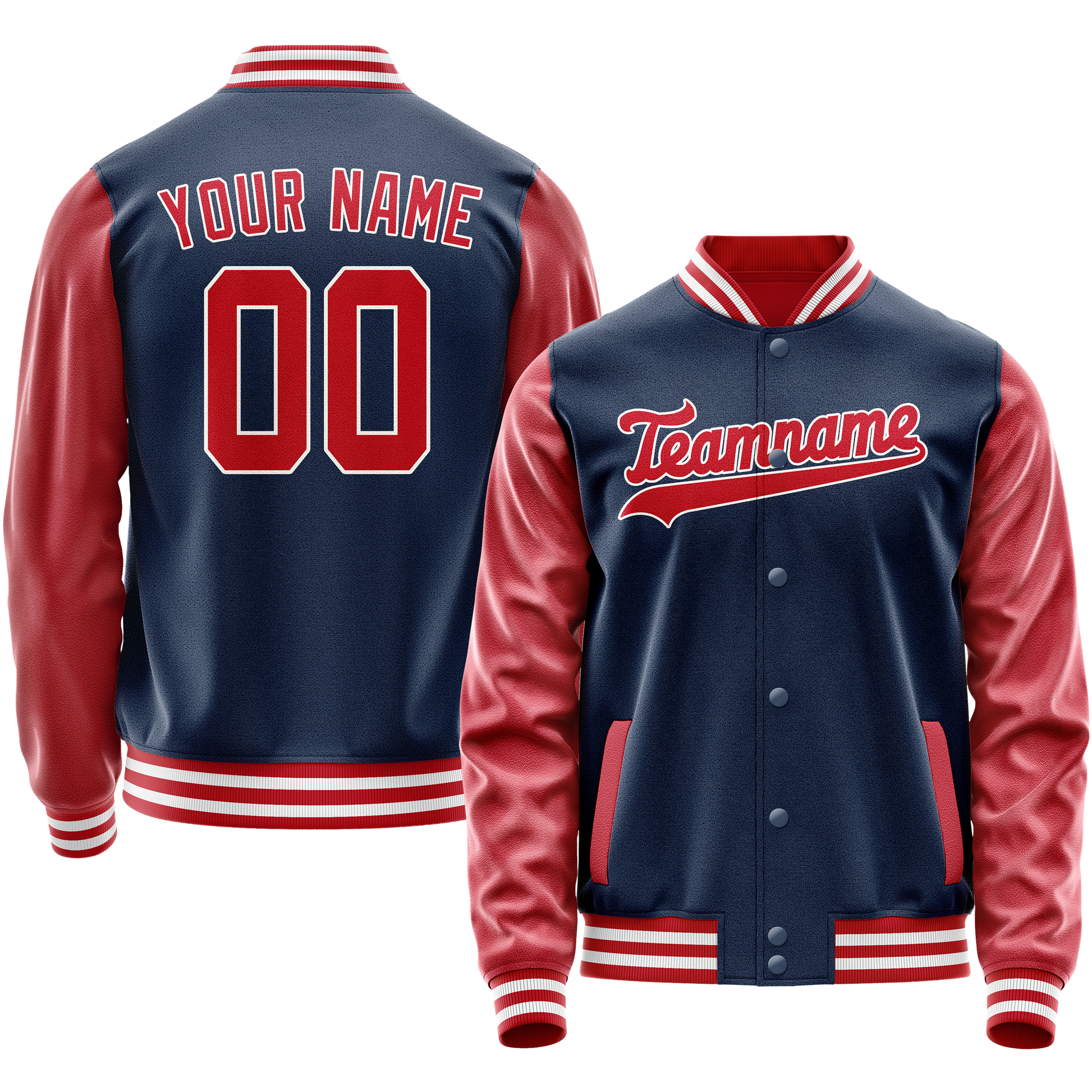 Maßgeschneidertes Königsblau Texas Orange Jacke JA02240617XF541