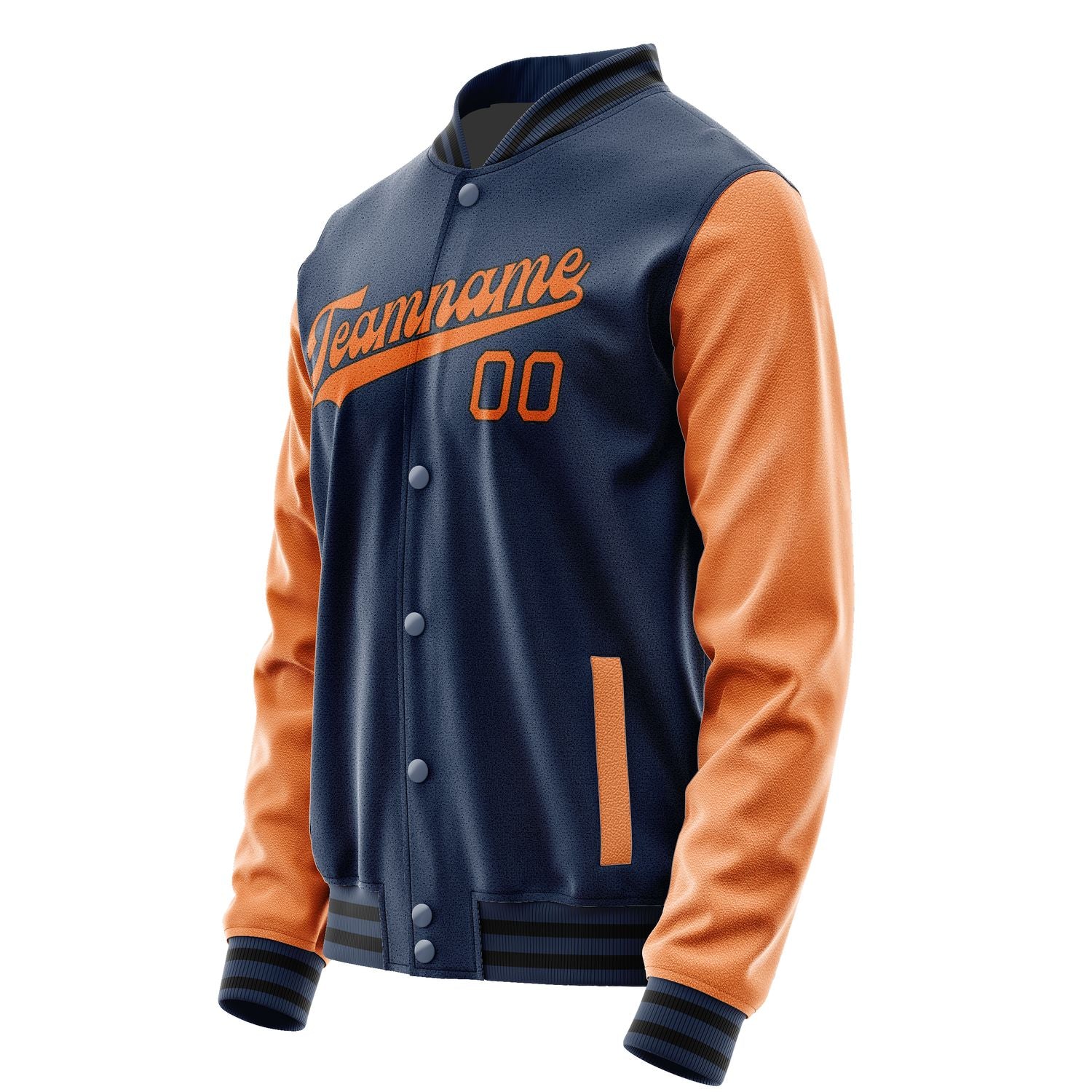 Maßgeschneidertes Marineblau Orange Jacke JA1010281017B31728