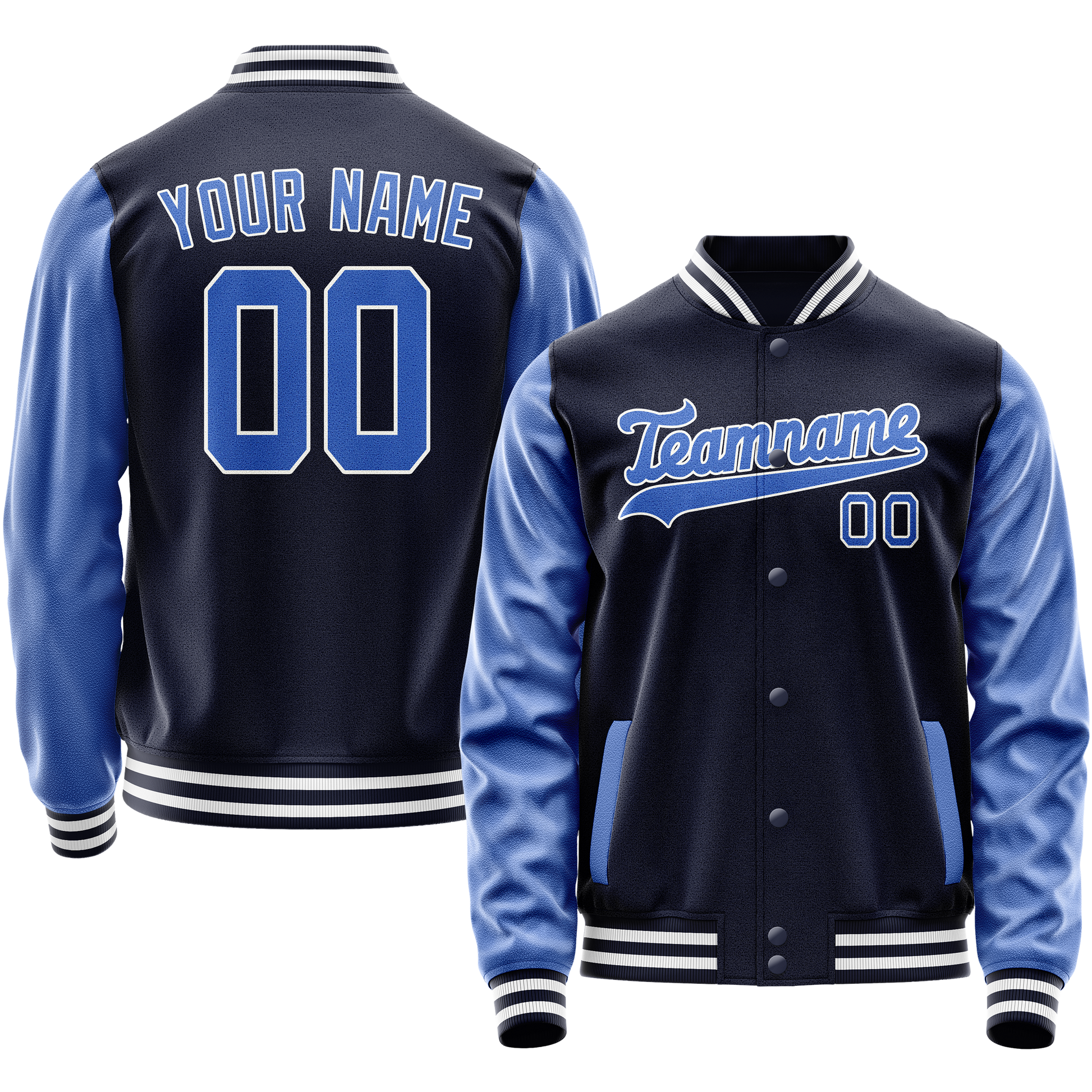Maßgeschneidertes Marineblau Königsblau Jacke JA02240617KZ274
