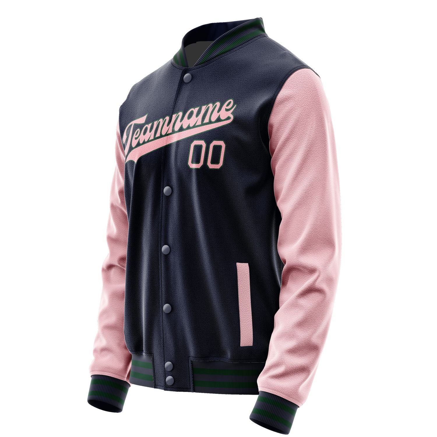 Maßgeschneidertes Stahlblau Rosa Jacke JA1111211105B30521