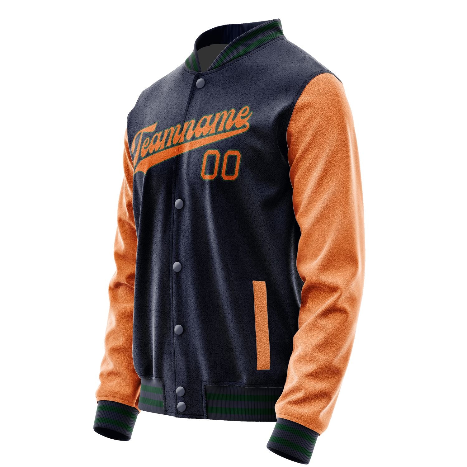 Maßgeschneidertes Stahlblau Orange Jacke JA1111281105B30528