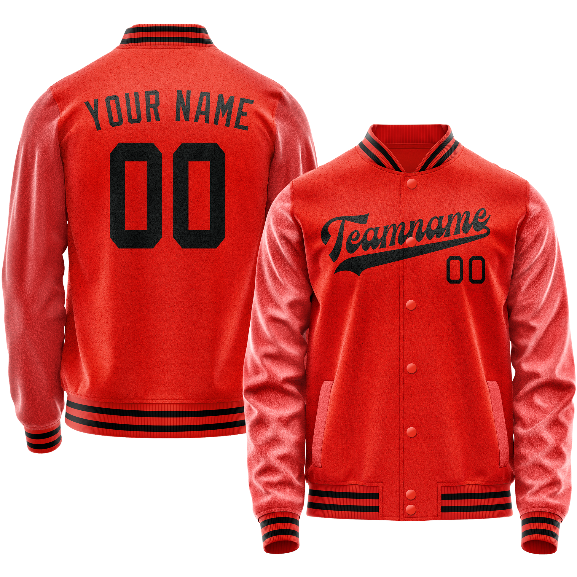 Maßgeschneidertes Orange Schwarz Jacke JA02240617XE342