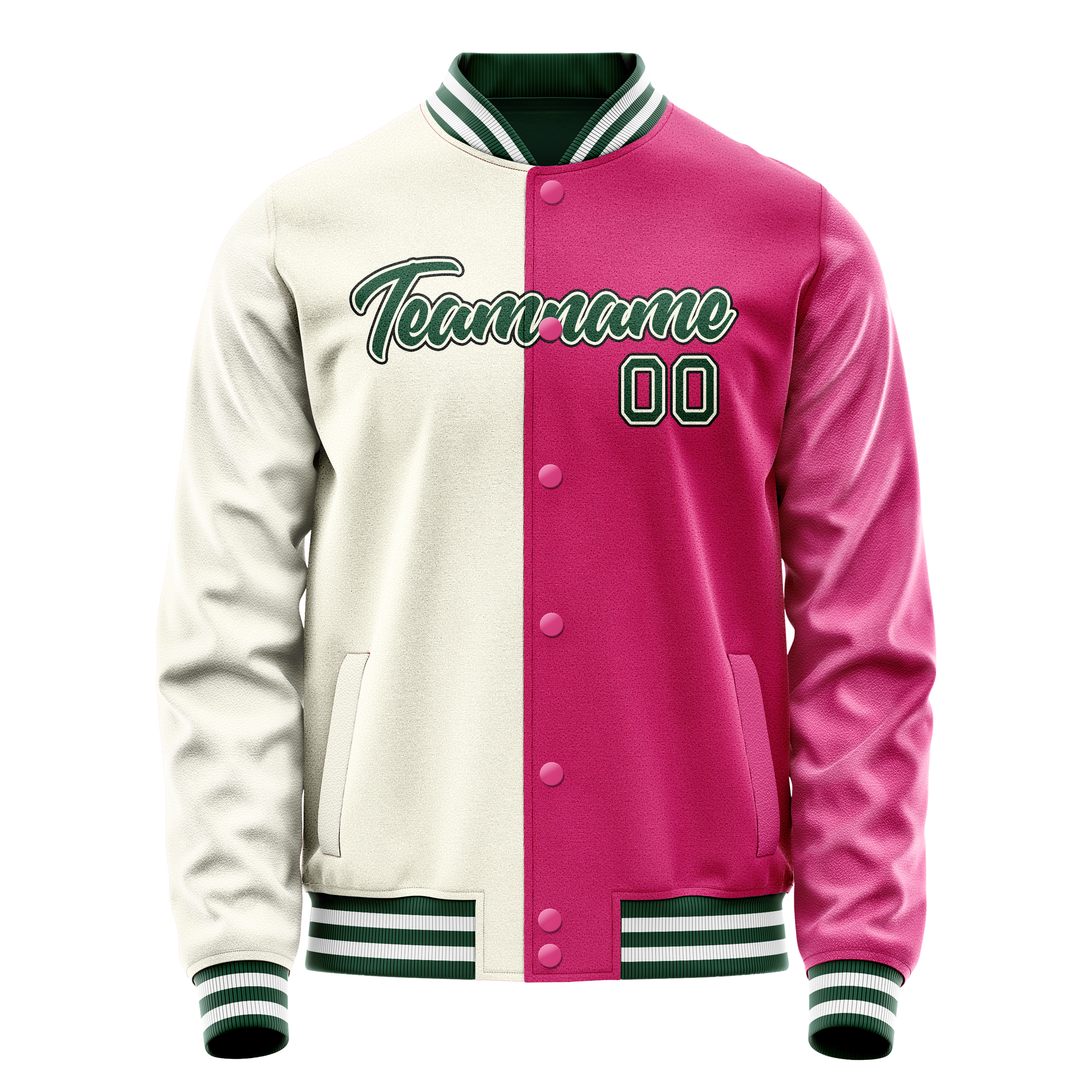 Maßgeschneidertes Rosa Creme Jacke