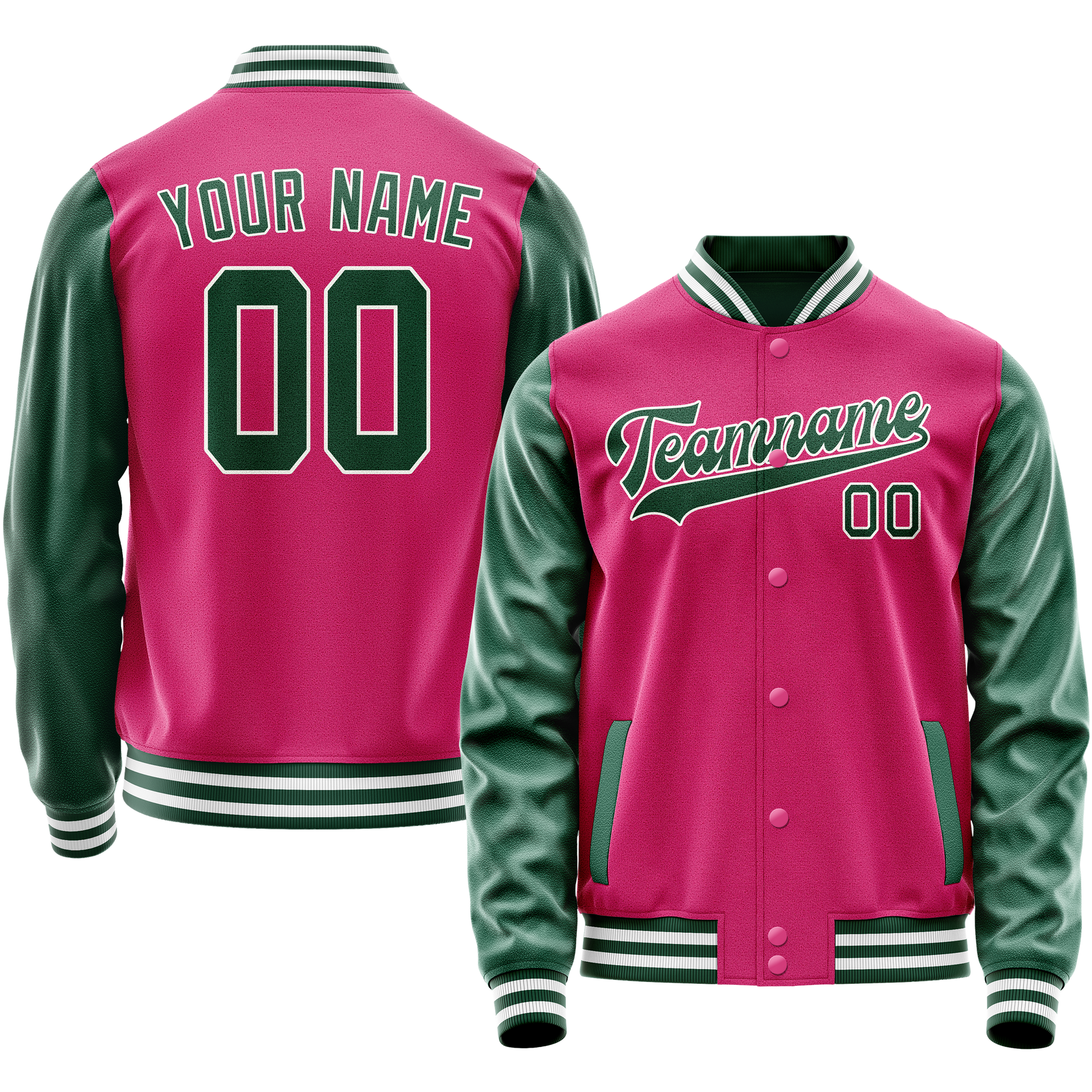 Maßgeschneidertes Rosa Kelly Grün Jacke JA02240617SH298