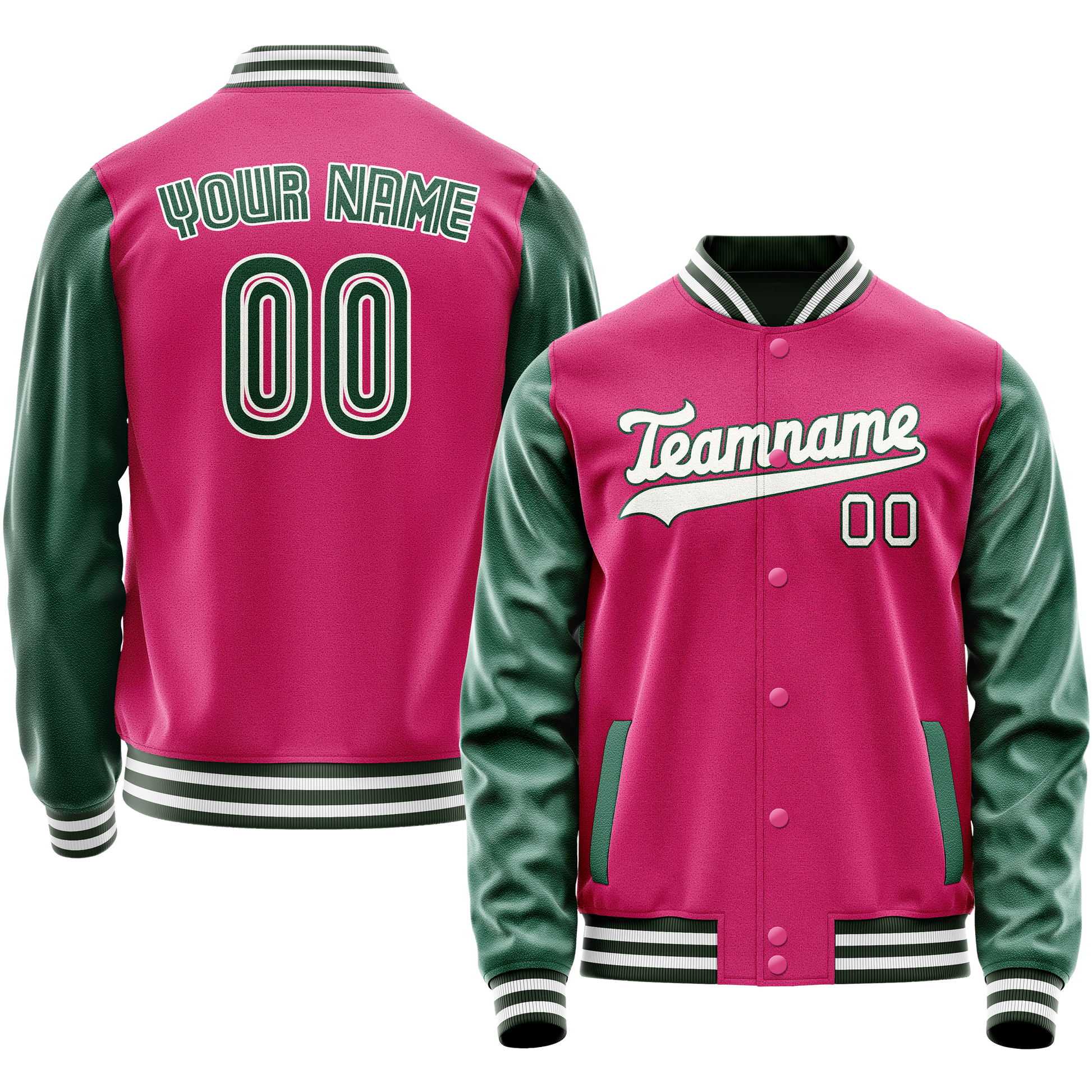 Maßgeschneidertes Rosa Kelly Grün Jacke JA02240617SH306