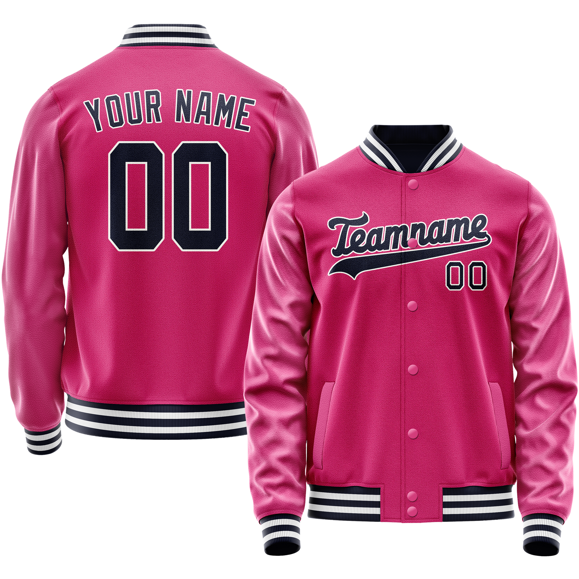 Maßgeschneidertes Rosa Schwarz Jacke JA02240617SH318
