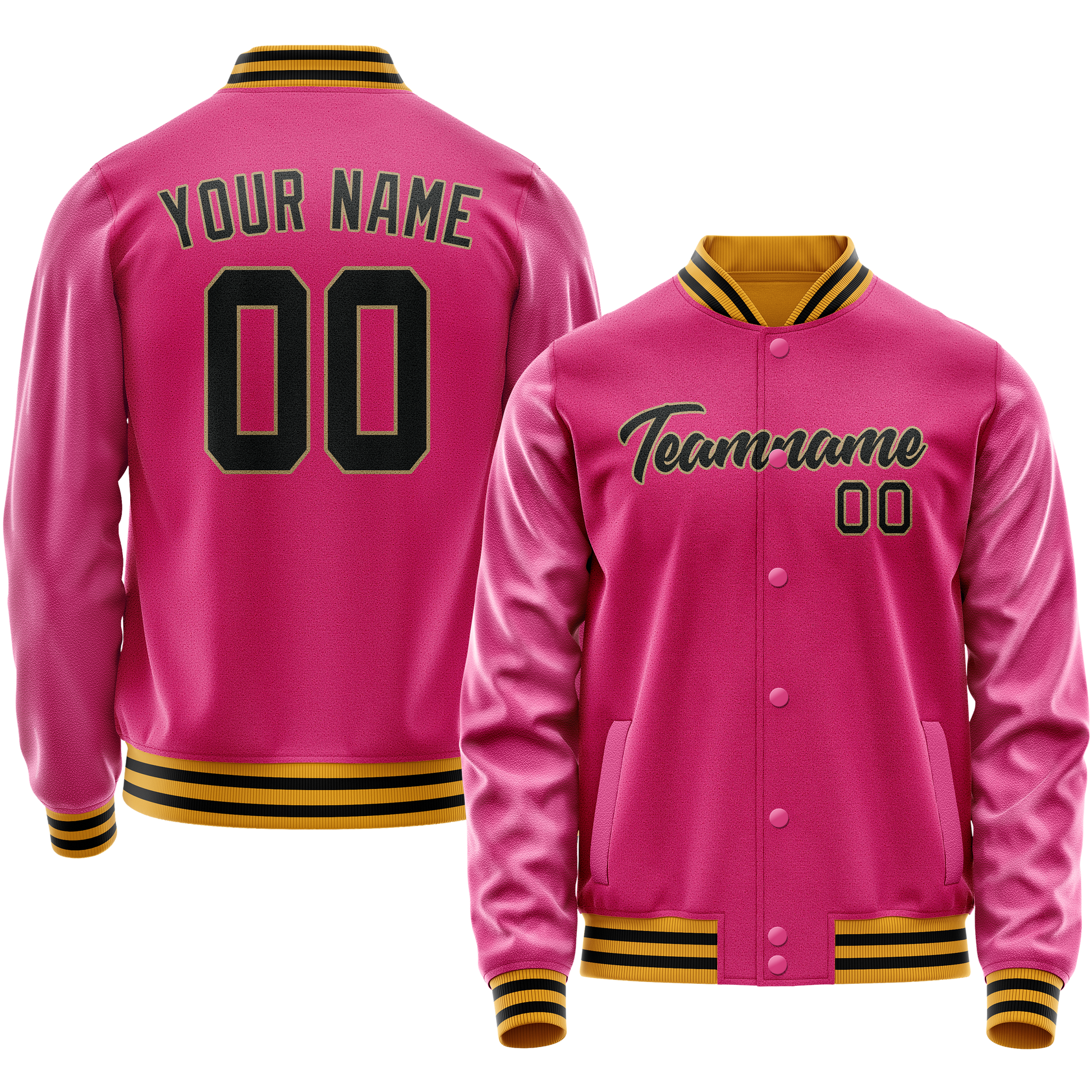 Maßgeschneidertes Rosa Schwarz Jacke JA02240617SH314