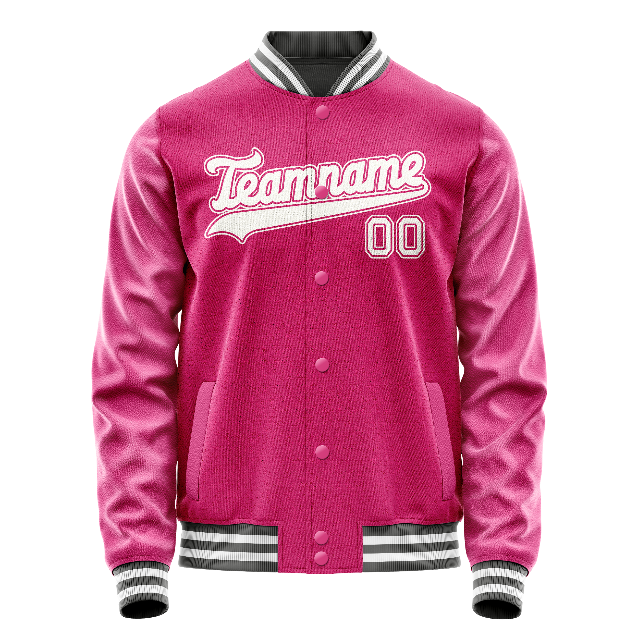 Maßgeschneidertes Rosa Weiß Jacke