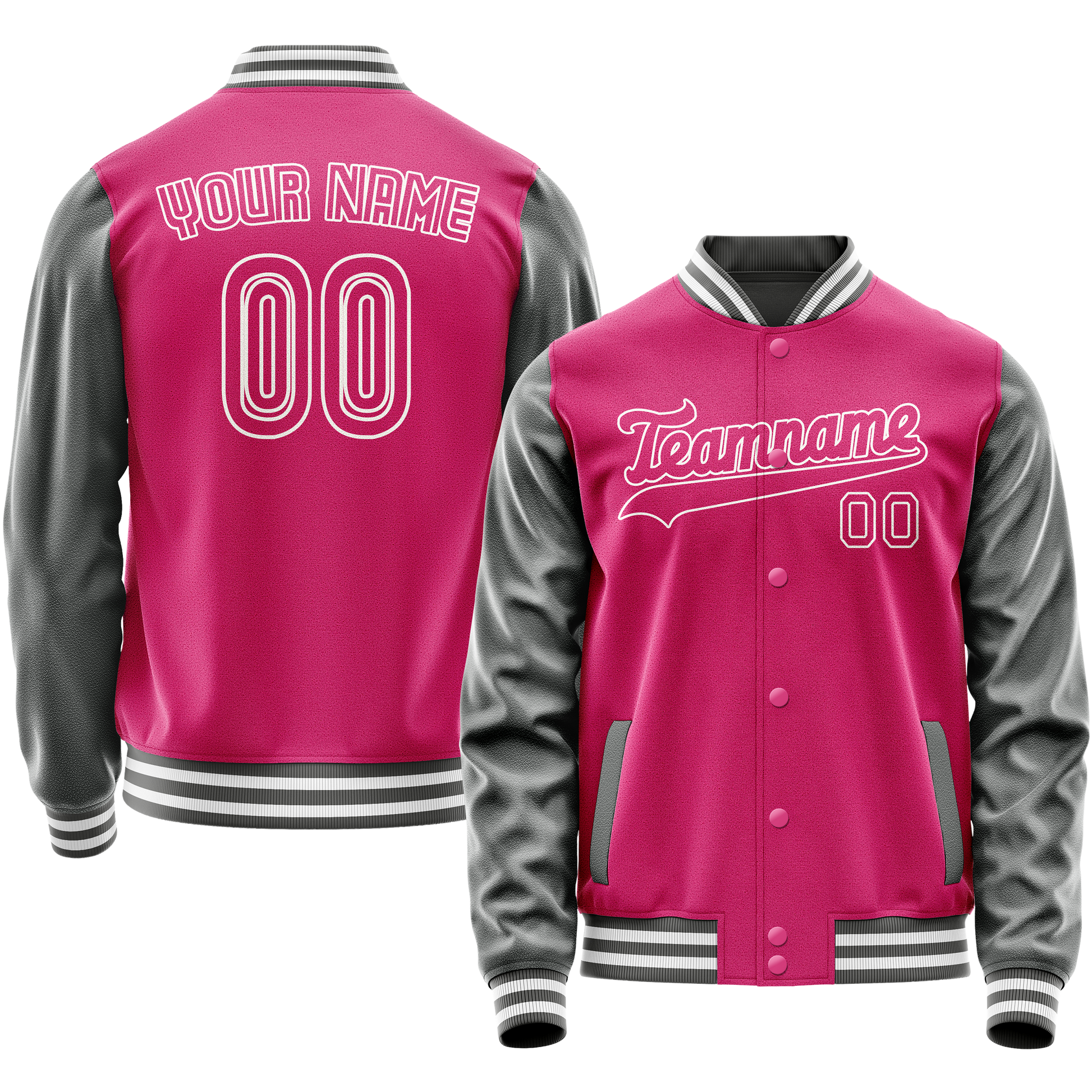 Maßgeschneidertes Rosa Grau Jacke JA02240617SH327