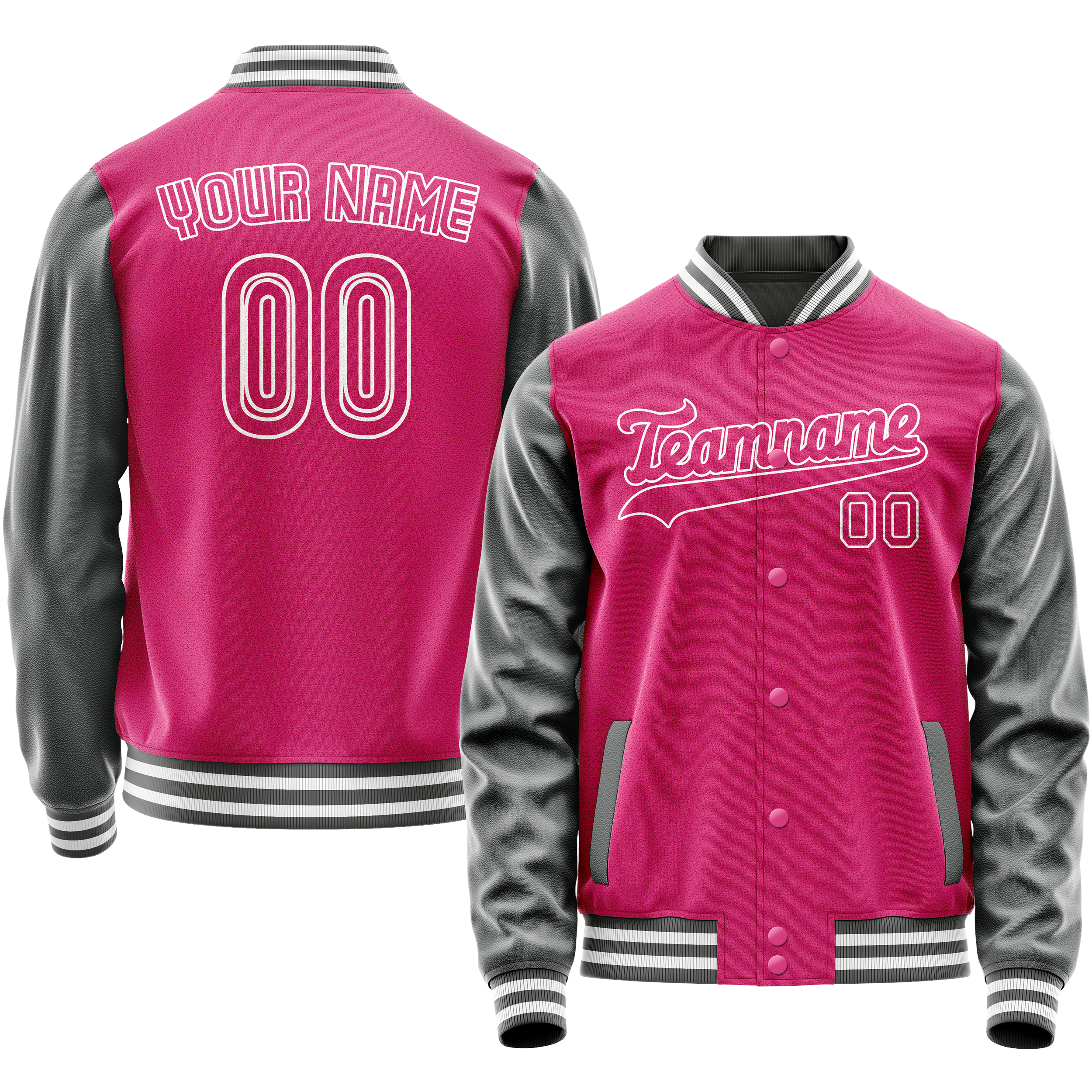 Maßgeschneidertes Rosa Grau Jacke JA02240617SH327