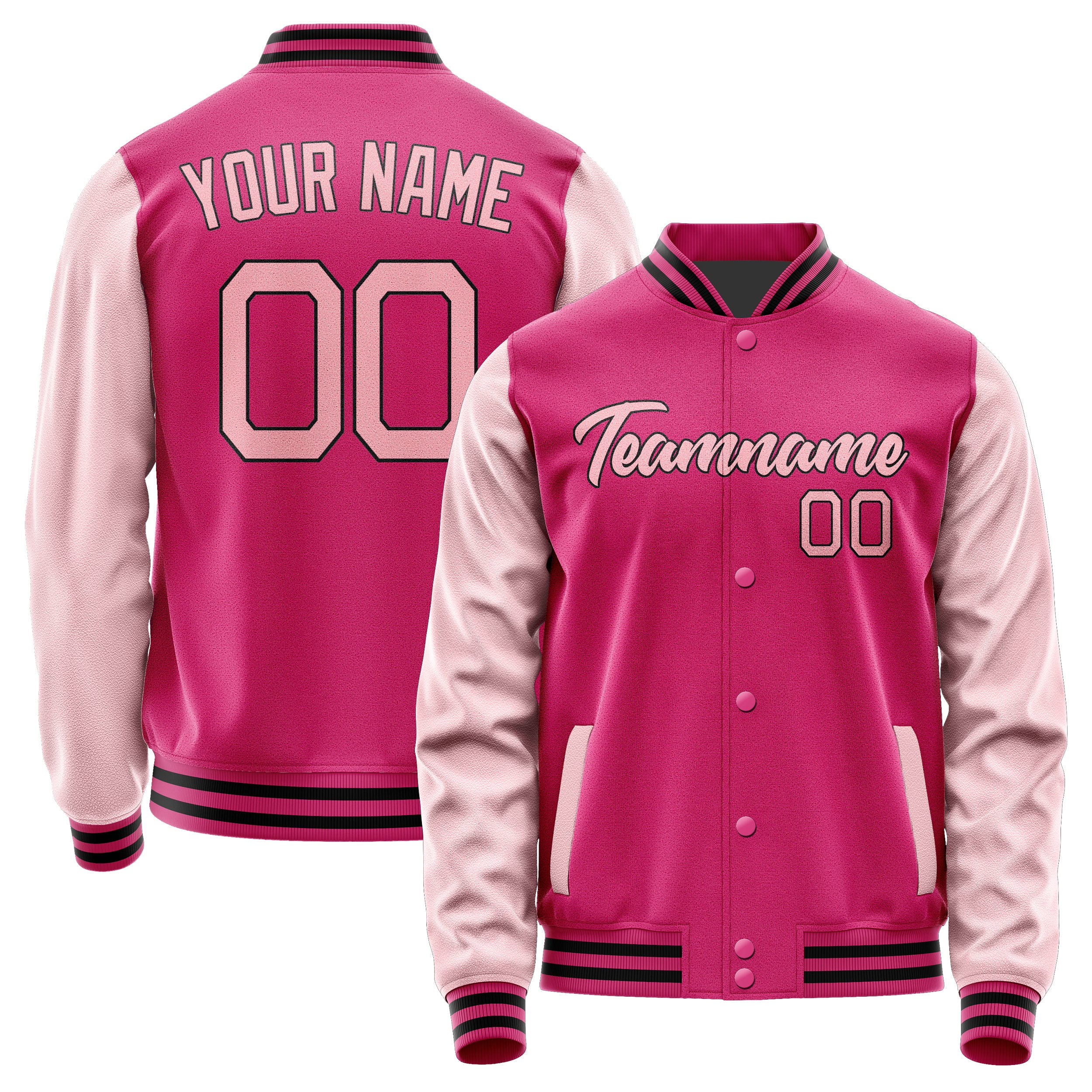 Maßgeschneidertes Rosarot Rosa Jacke JA1313211317B21721