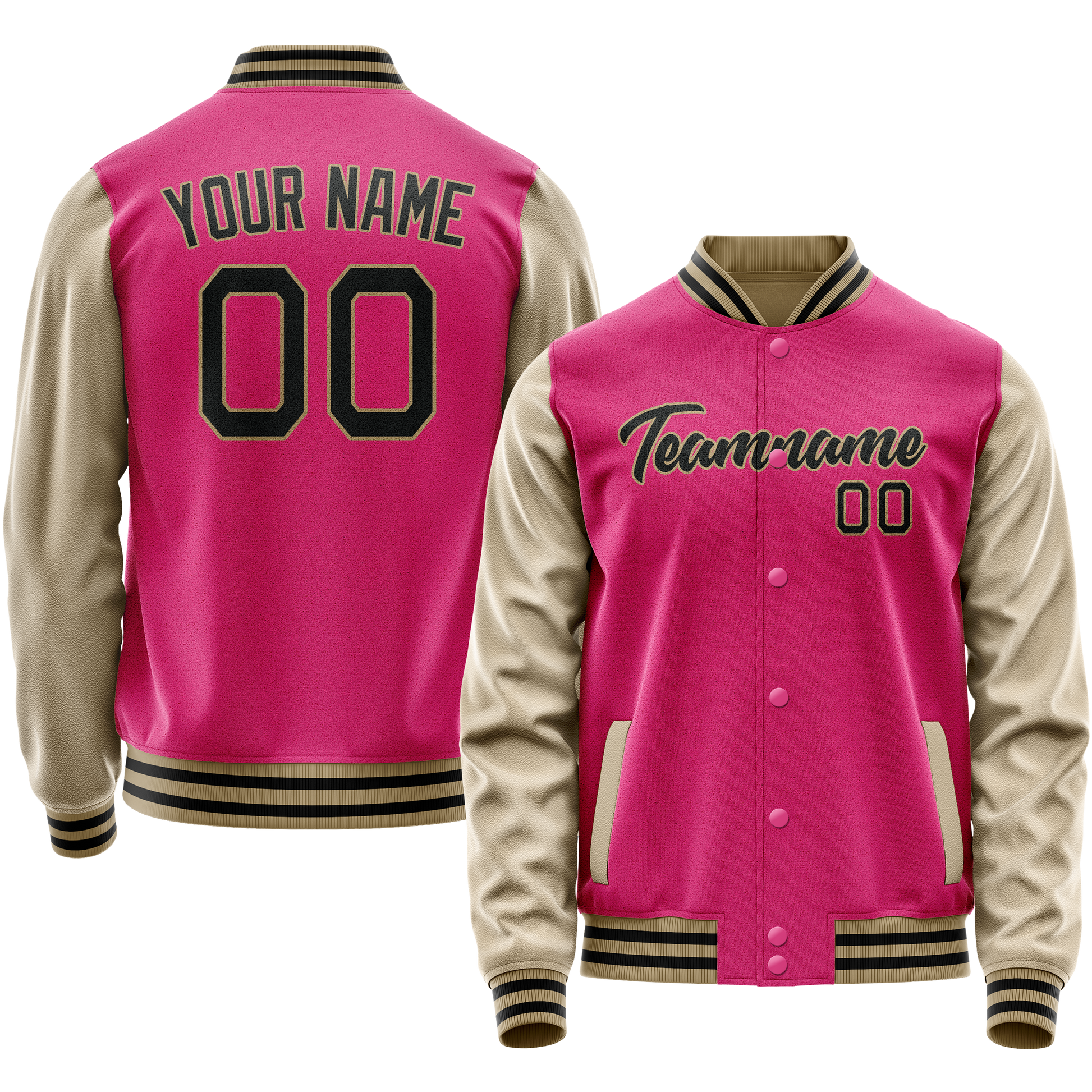 Maßgeschneidertes Rosa Creme Jacke JA02240617SH305