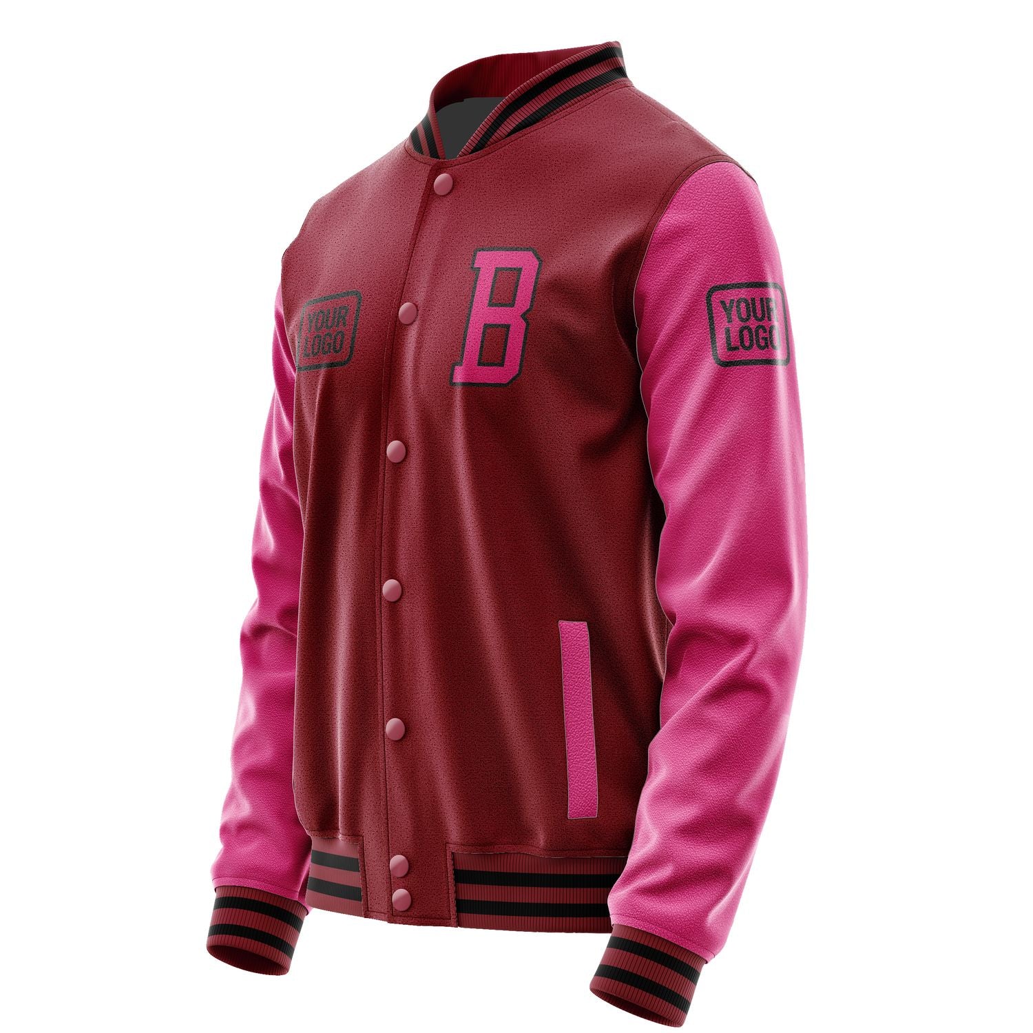 Maßgeschneidertes Karmesinrot Rosarot Jacke JA151513151717131317