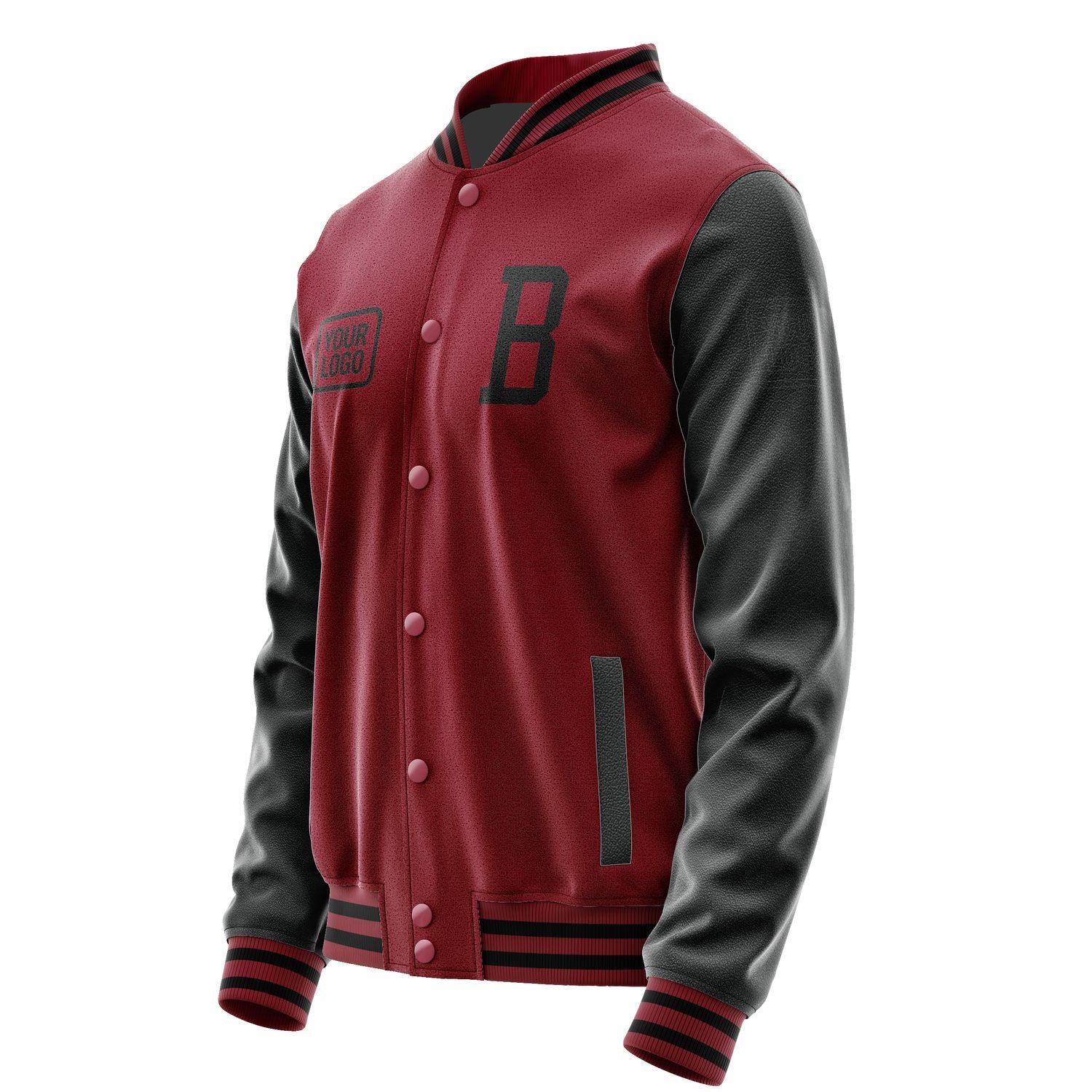 Maßgeschneidertes Karmesinrot Schwarz Jacke JA151517151717171717