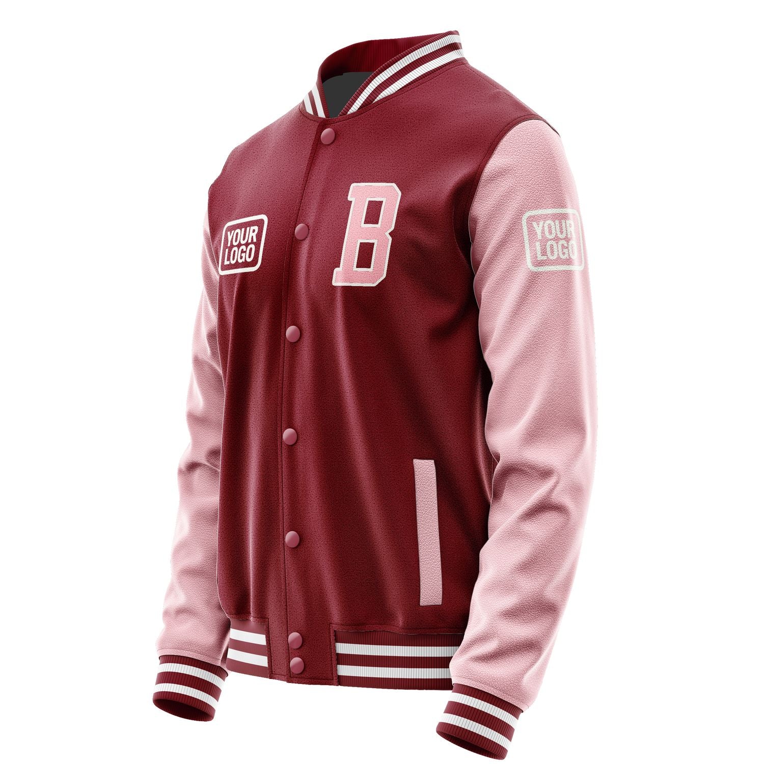 Maßgeschneidertes Karmesinrot Rosa Jacke JA151521151818212118