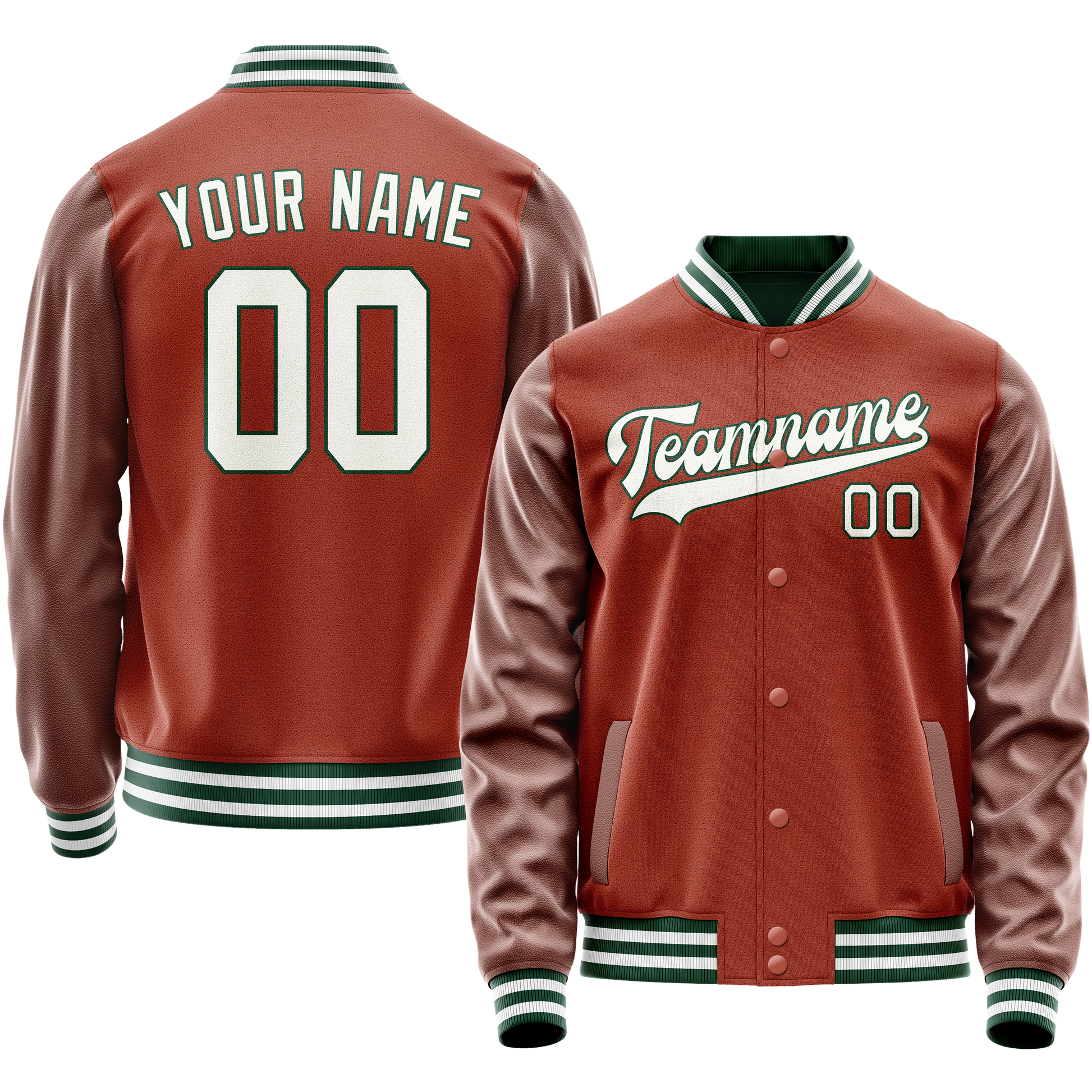 Maßgeschneidertes Texas Orange Weiß Jacke JA02240617JG424