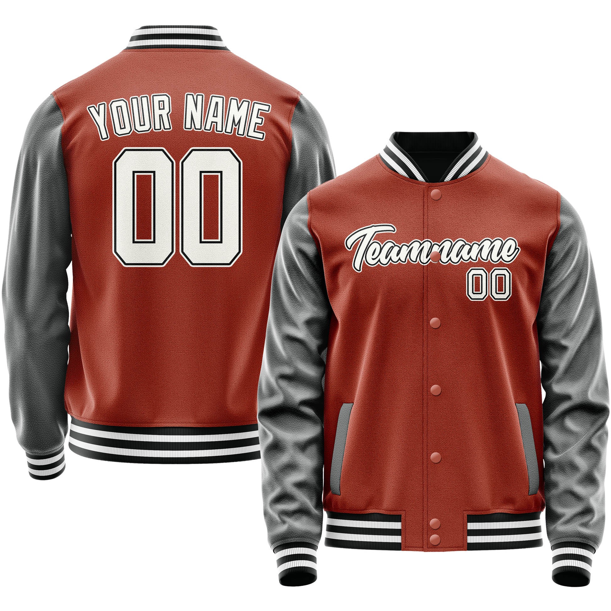 Maßgeschneidertes Texas Orange Grau Jacke JA02240617JG417