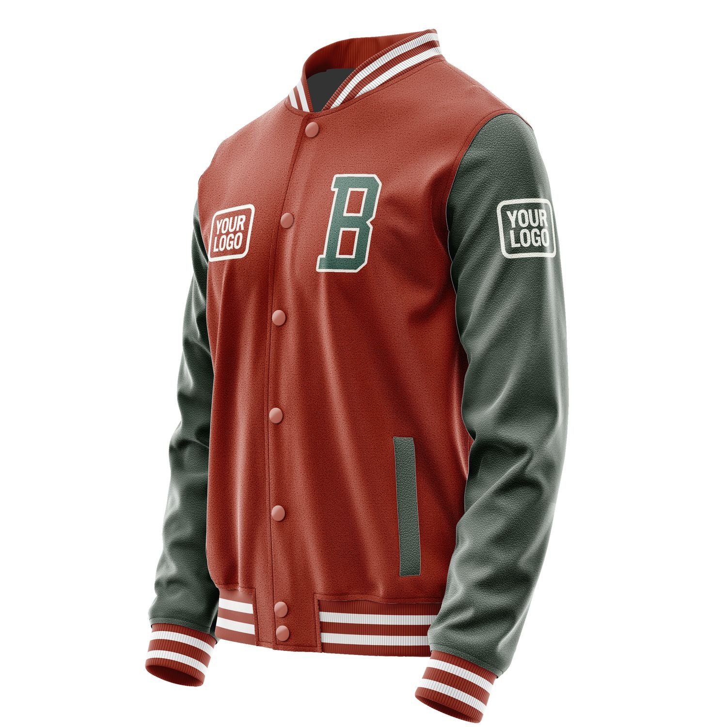 Maßgeschneidertes Korallenrot Blaugrün Jacke JA161627161818272718